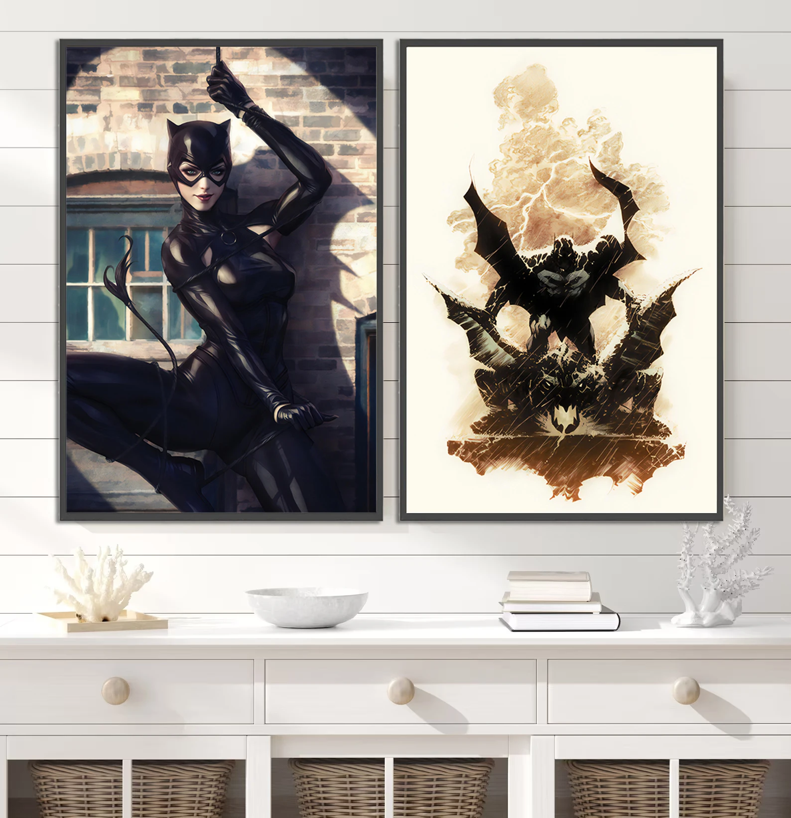 Batman Wall Art: The Dark Knight Returns Print | DC Comics Poster Inspired by Frank Miller's Batman Comics | Gotham City's Protector for Fans of Christian Bale Batman & The Batman Movies - View 4