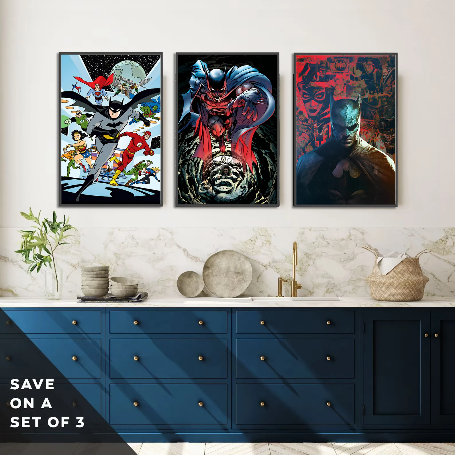 Batman Wall Art: The Dark Knight Returns Print | DC Comics Poster Inspired by Frank Miller's Batman Comics | Gotham City's Protector for Fans of Christian Bale Batman & The Batman Movies - View 5