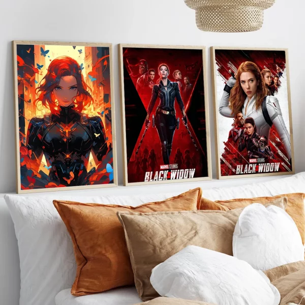 Black Widow Movie Poster | Scarlett Johansson as Natasha Romanoff Wall Art | Marvel Black Widow Print - View 5