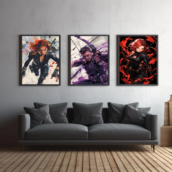 Black Widow Movie Poster | Scarlett Johansson as Natasha Romanoff Wall Art | Marvel Black Widow Print - View 3