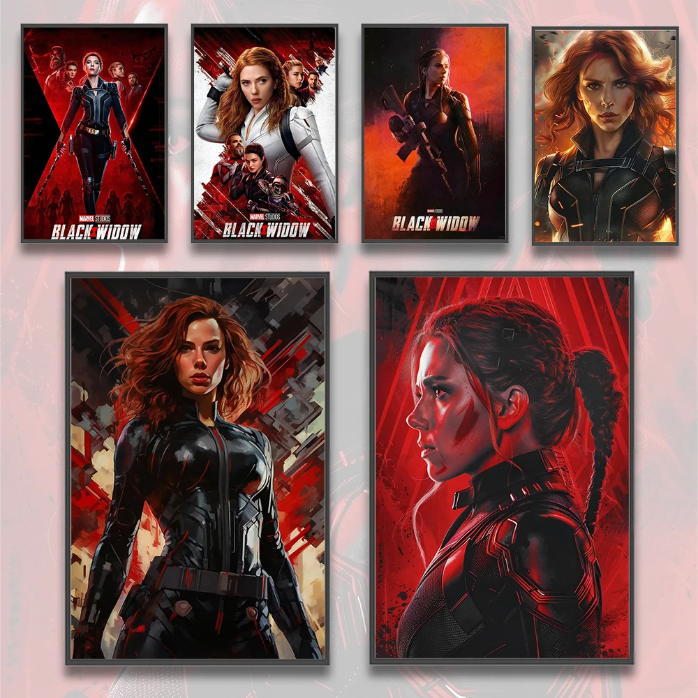 Black Widow Movie Poster Wall Art | Scarlett Johansson as Natasha Romanoff | Marvel Cinematic Universe Print - View 2