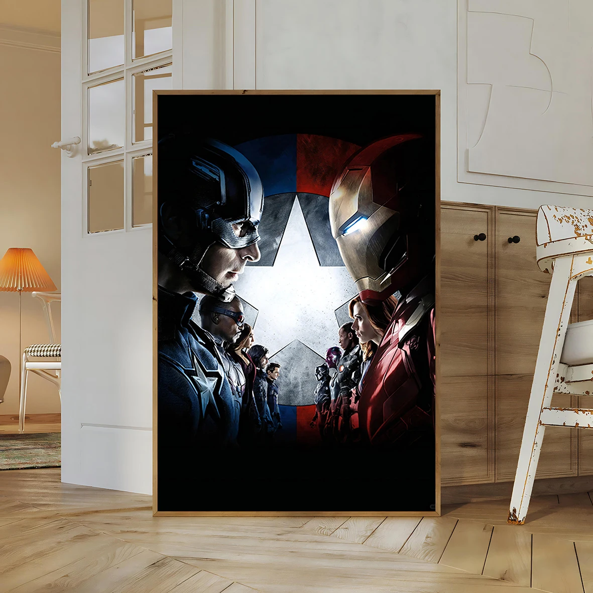 Captain America: Civil War Movie Poster | Marvel Civil War Wall Art | Captain America vs Iron Man Print Feat. the Cast