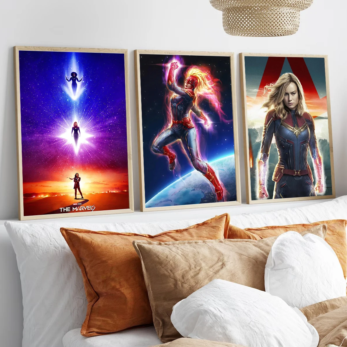 Captain Marvel Wall Art | Brie Larson as Carol Danvers | The Marvels Movie Poster Print - View 5
