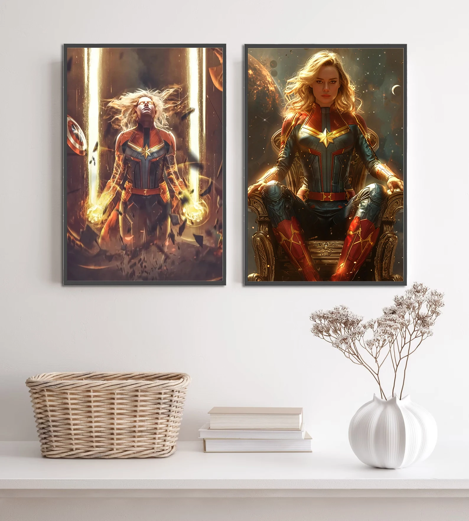 Captain Marvel Wall Art | Brie Larson as Carol Danvers | The Marvels Movie Poster Print - View 4