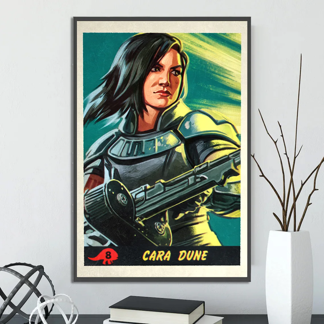 Cara Dune Wall Art | The Mandalorian Print | Gina Carano Star Wars Poster