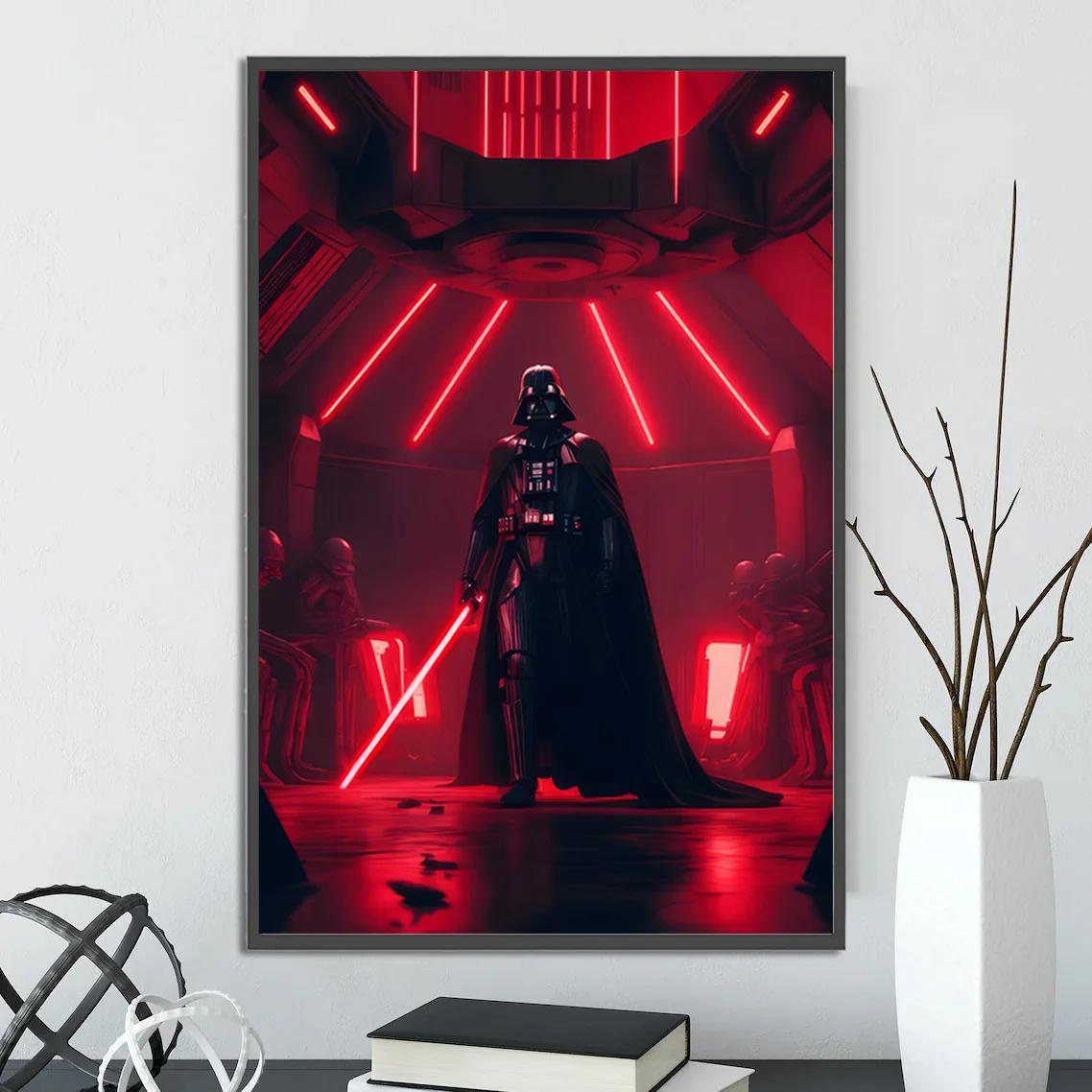 Darth Vader Wall Art: Anakin Skywalker Sith Lord Print | Star Wars Villain Poster ft. James Earl Jones Legacy