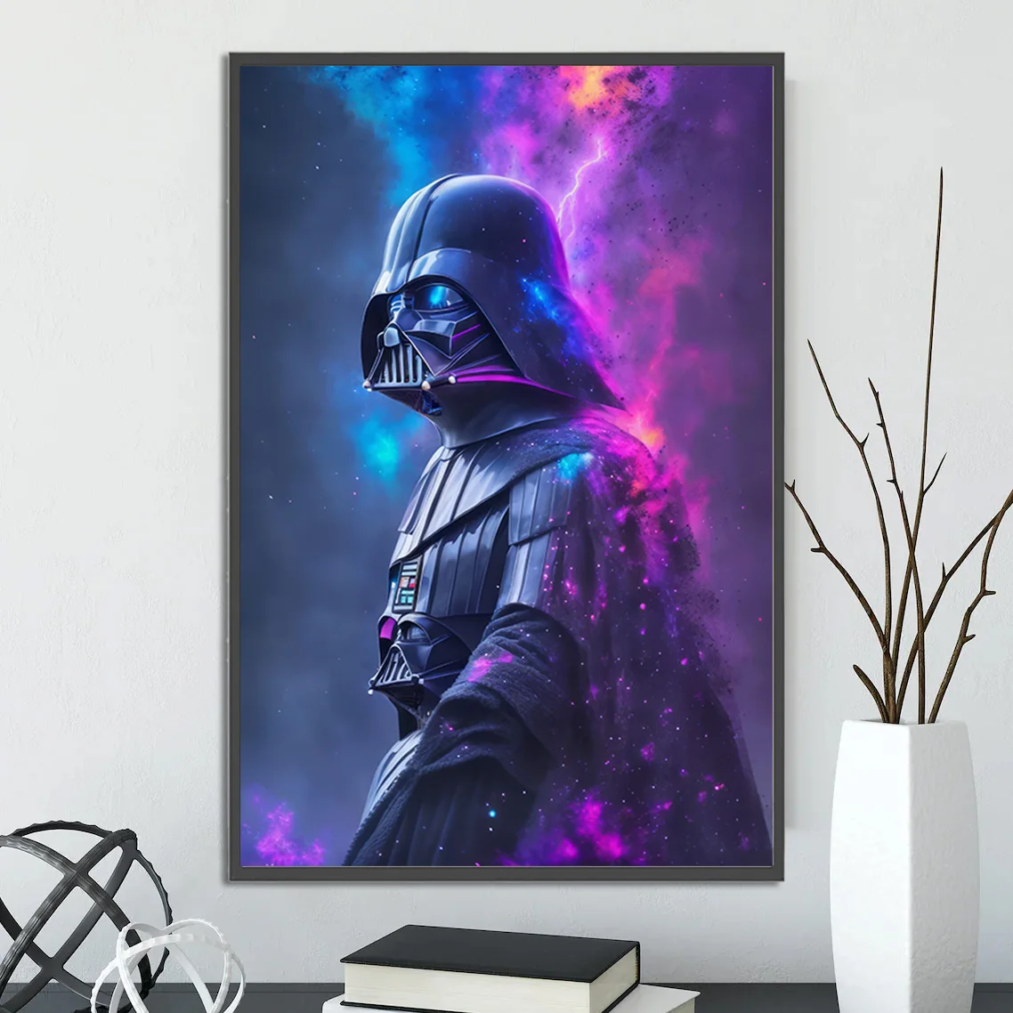 Darth Vader Wall Art | Anakin Skywalker Sith Lord Print | Star Wars Villain Poster