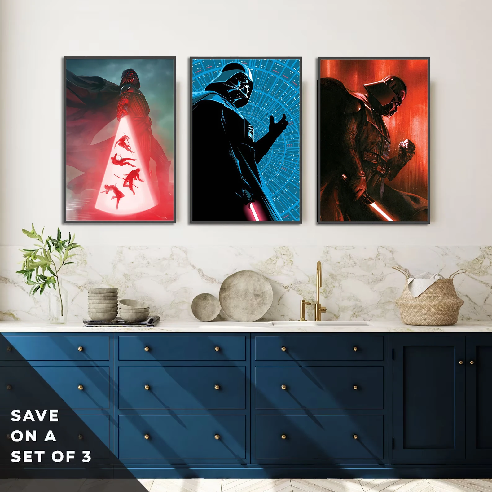 Darth Vader Wall Art | Anakin Skywalker Sith Lord Print | Star Wars Villain Poster - View 5
