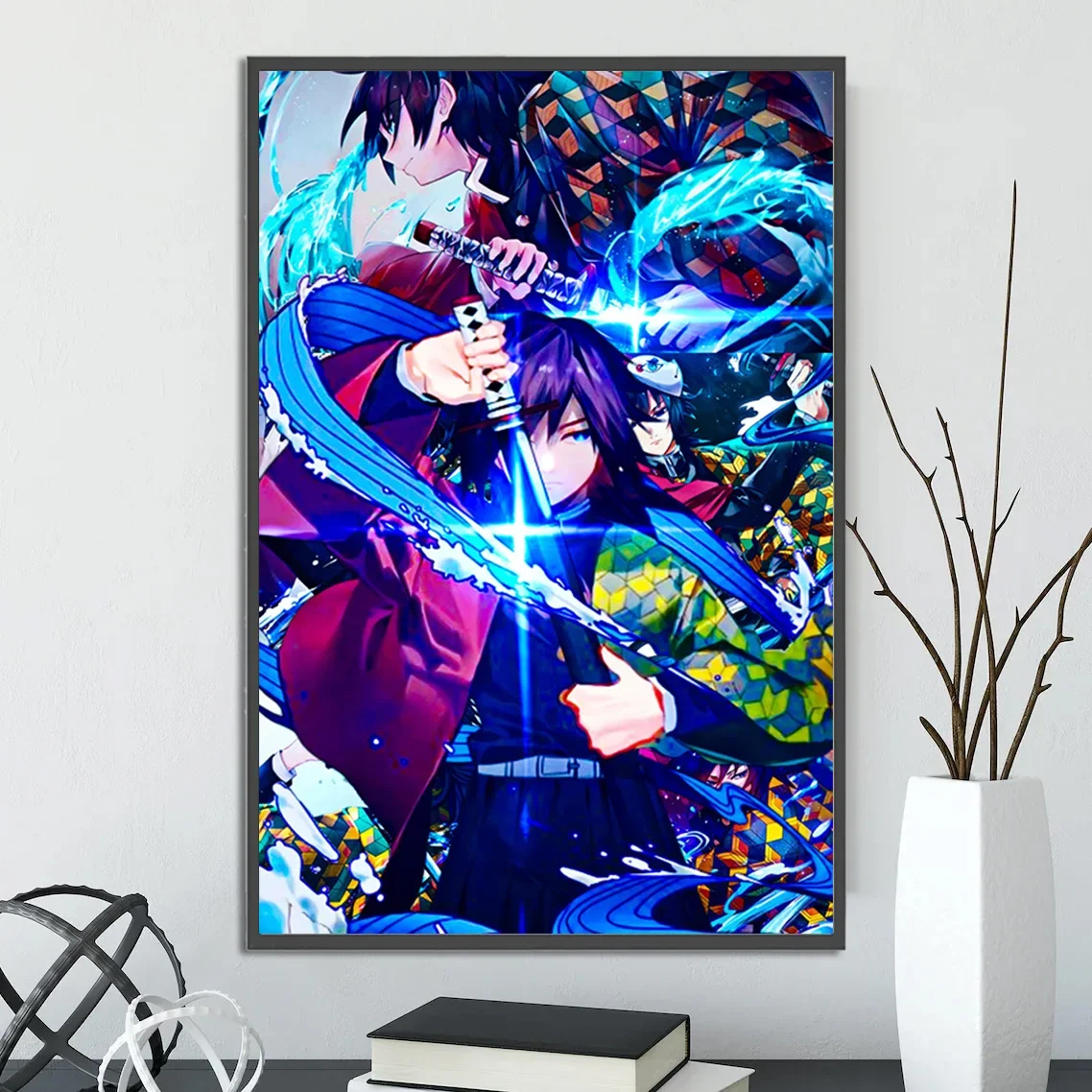 Demon Slayer Wall Art: Giyu Tomioka & Hashira Print | Premium Kimetsu no Yaiba Poster