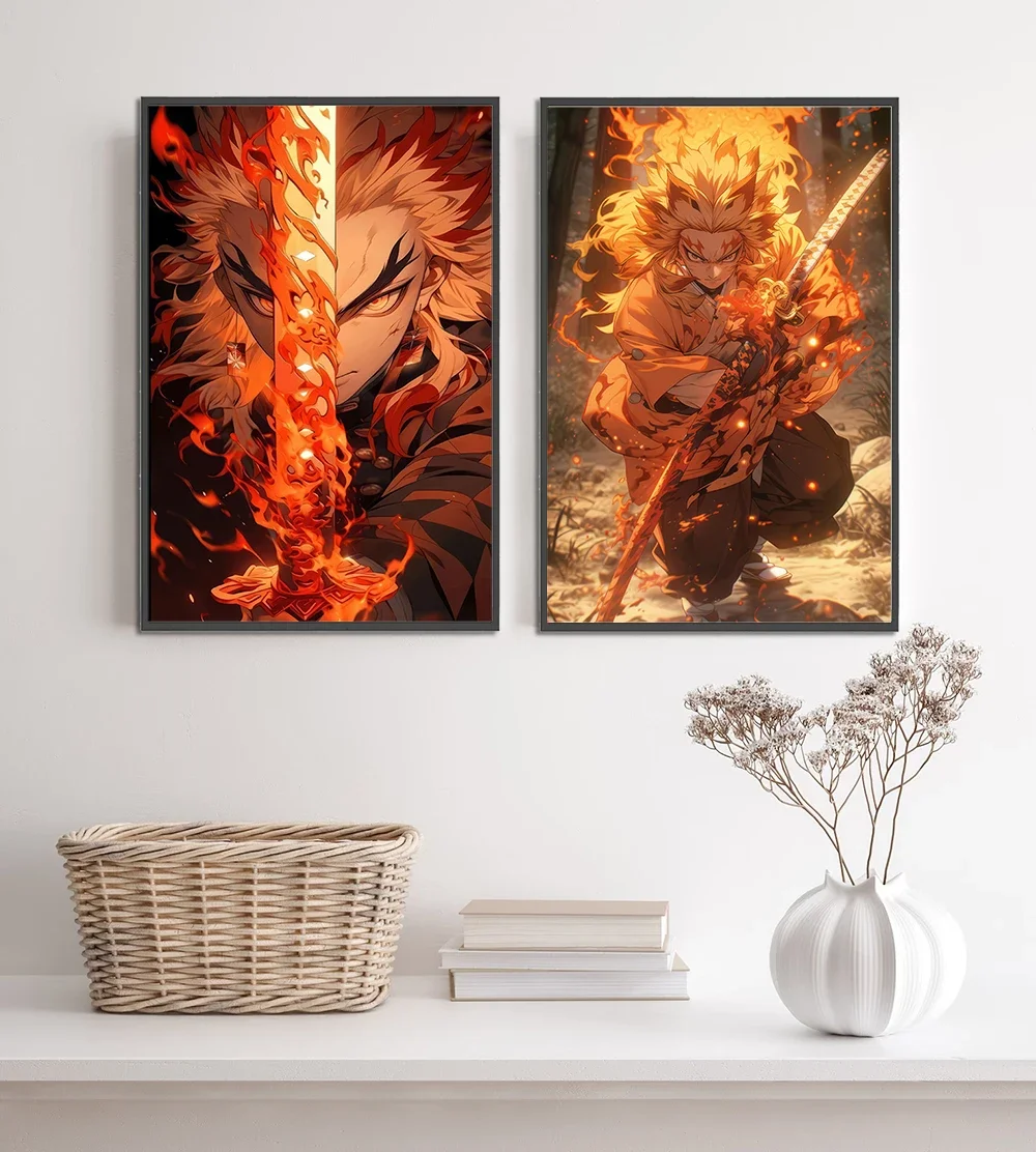 Demon Slayer Wall Art: Giyu Tomioka & Hashira Print | Premium Kimetsu no Yaiba Poster - View 3