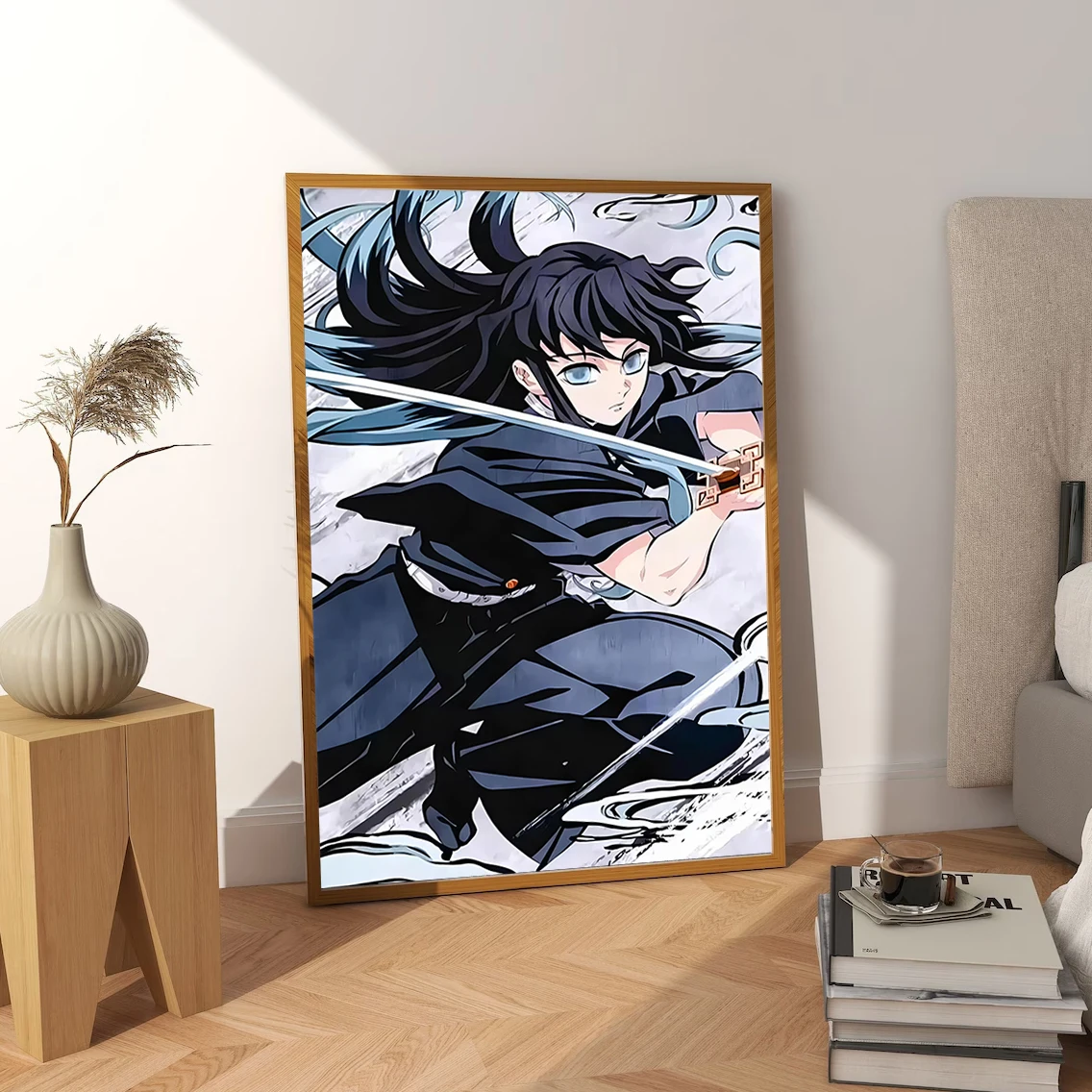 Demon Slayer Wall Art: Muichiro Tokito Hashira Print | Premium Kimetsu no Yaiba Anime Poster