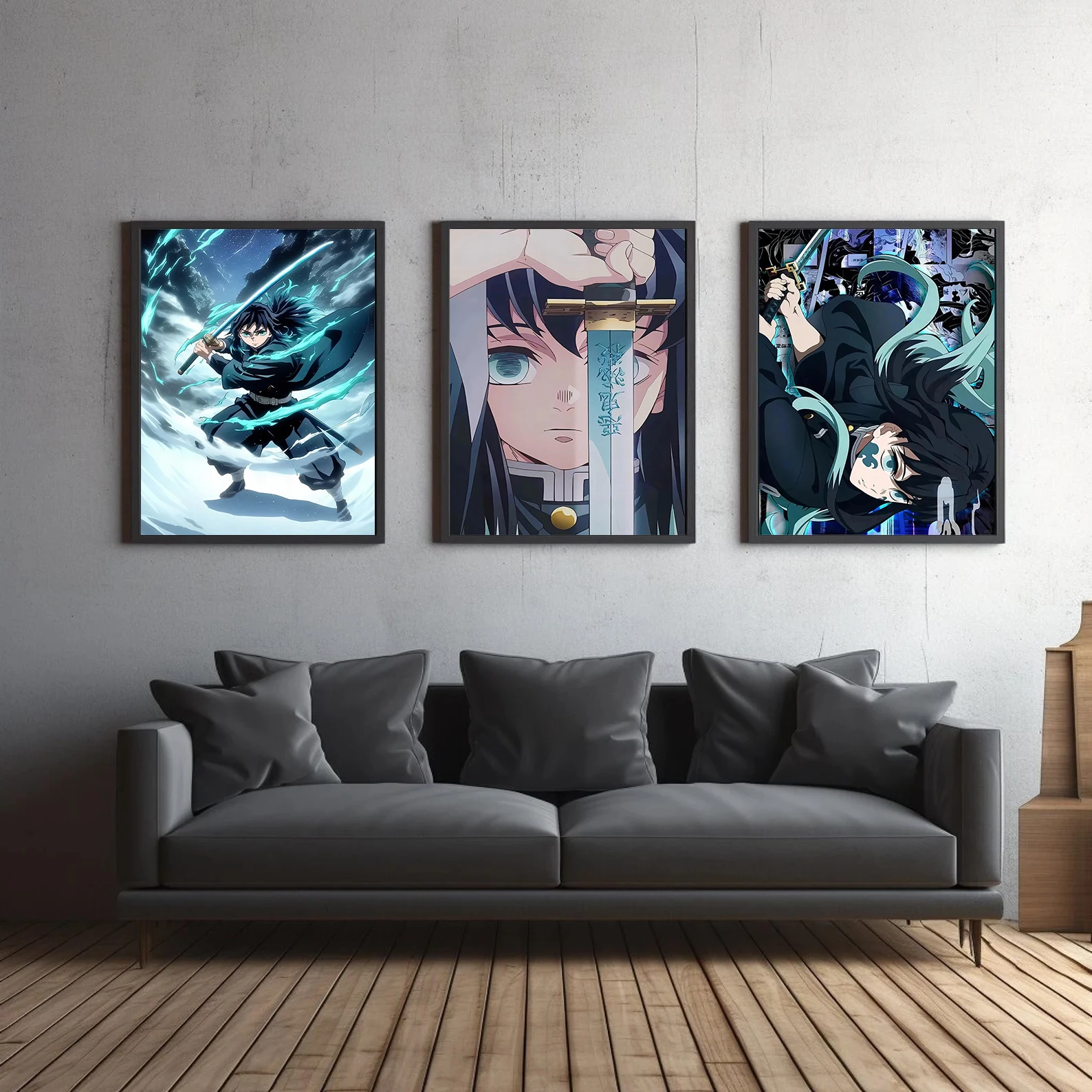 Demon Slayer Wall Art: Muichiro Tokito Mist Hashira Print | Premium Kimetsu no Yaiba Anime Poster - View 3