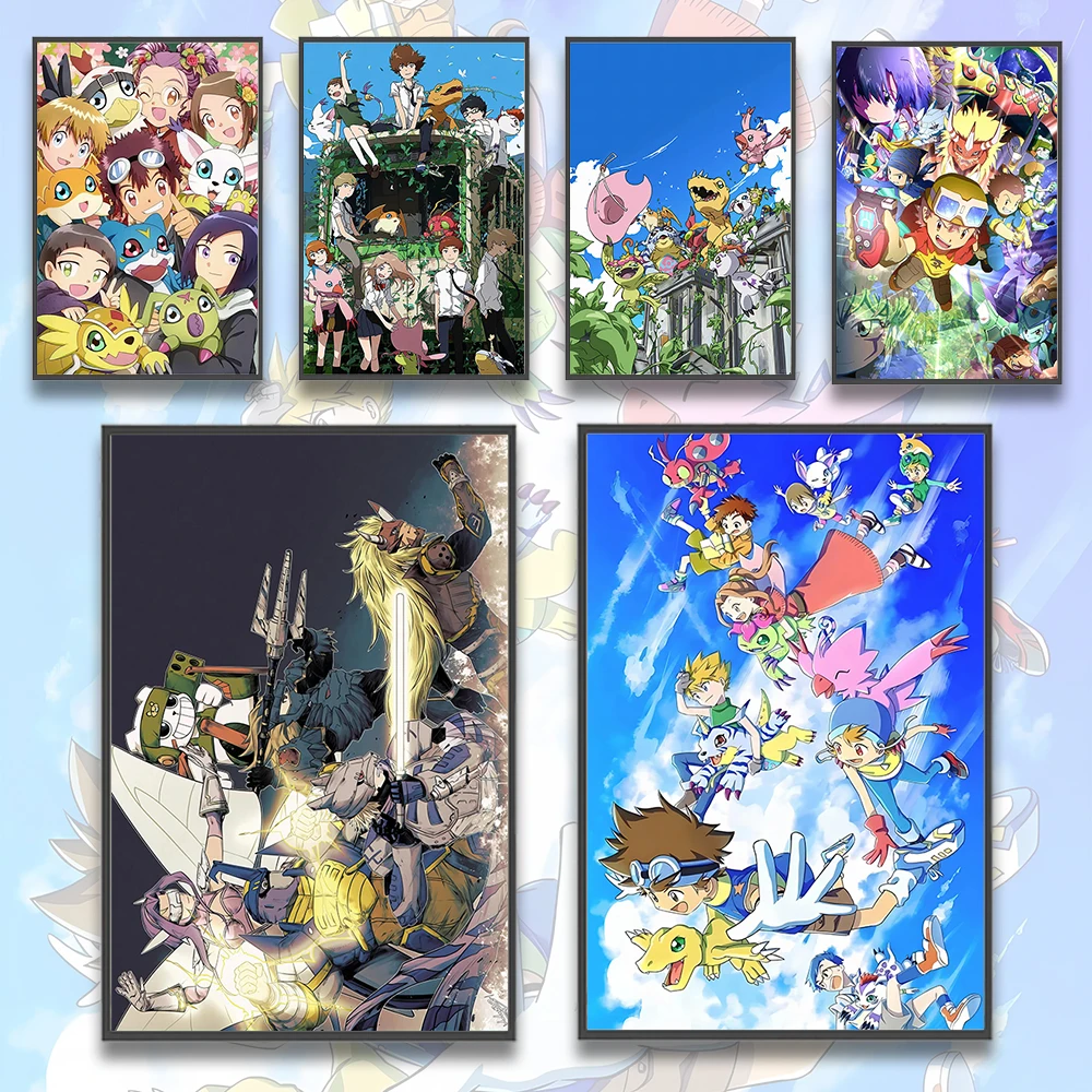 Digimon Beelzemon & Impmon Wall Art | Epic Digimon Evolution Print for Fans of the Digimon Series & Games | Premium Anime Decor - View 2