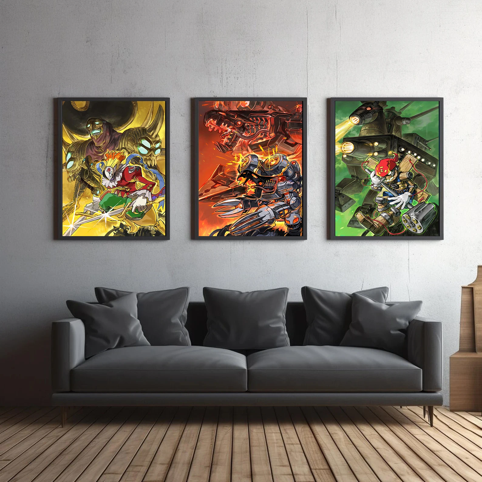 Digimon Beelzemon & Impmon Wall Art | Epic Digimon Evolution Print for Fans of the Digimon Series & Games | Premium Anime Decor - View 3
