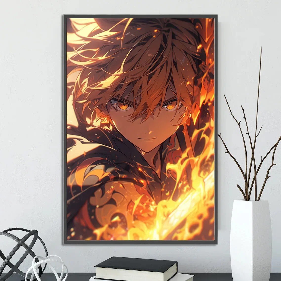 Genshin Impact Wall Art | Epic Gaming Print of Genshin Impact Characters | Premium Anime Fan Art for Your Collection