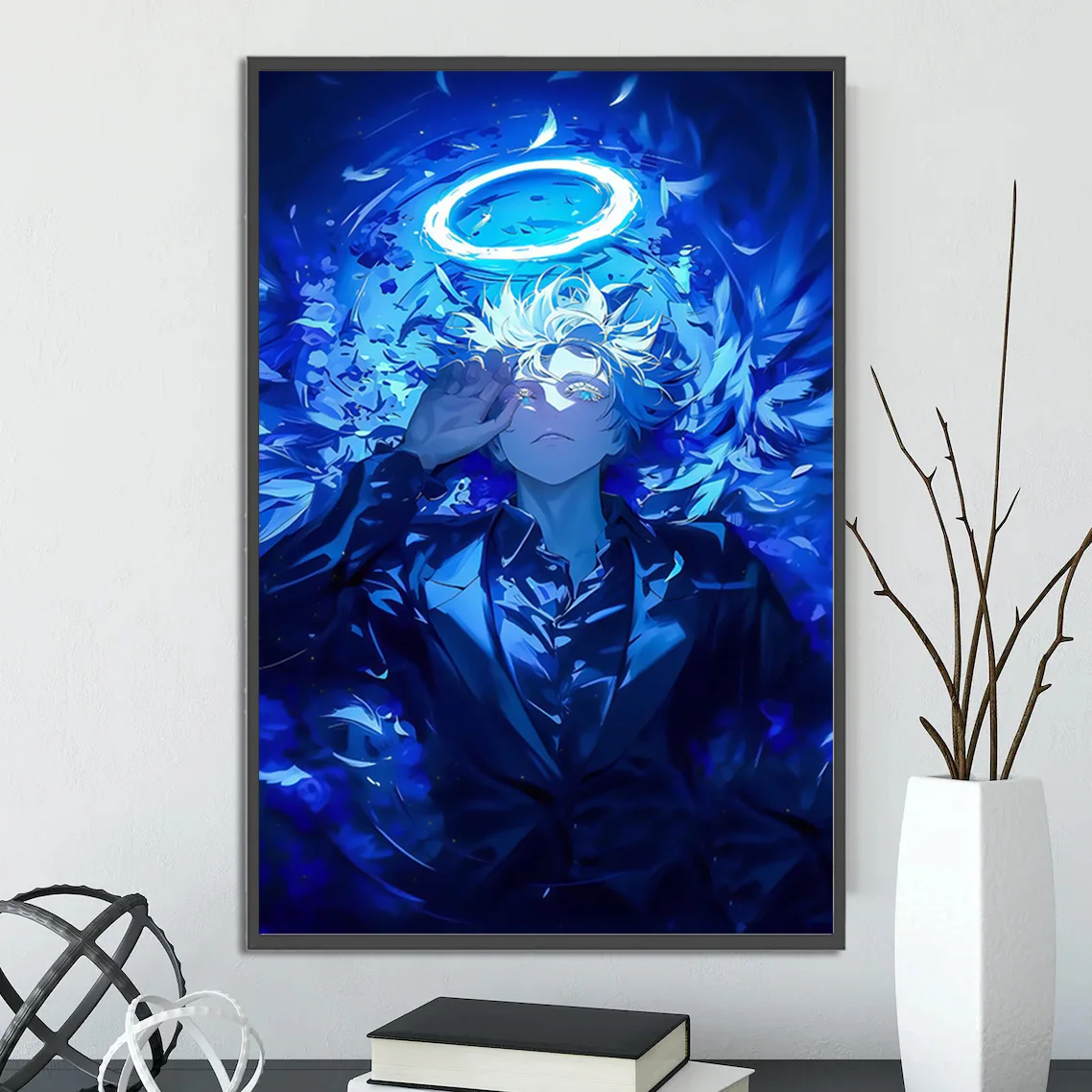 Gojo Satoru 'Infinite Void' Wall Art | Jujutsu Kaisen's Strongest Sorcerer | Premium Gojo Sensei Anime & Manga Print