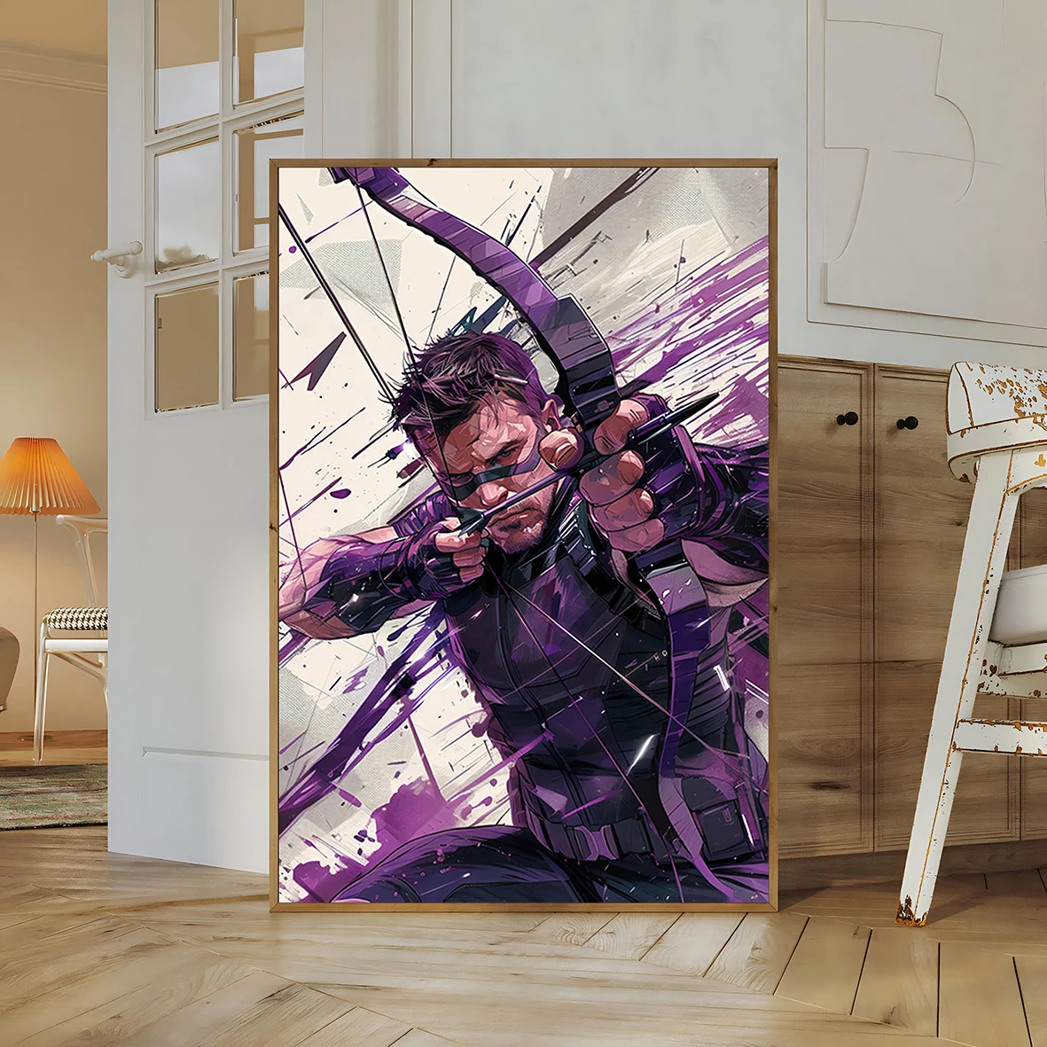 Hawkeye Clint Barton Wall Art | Marvel's Avengers Archer Print | Jeremy Renner MCU Poster