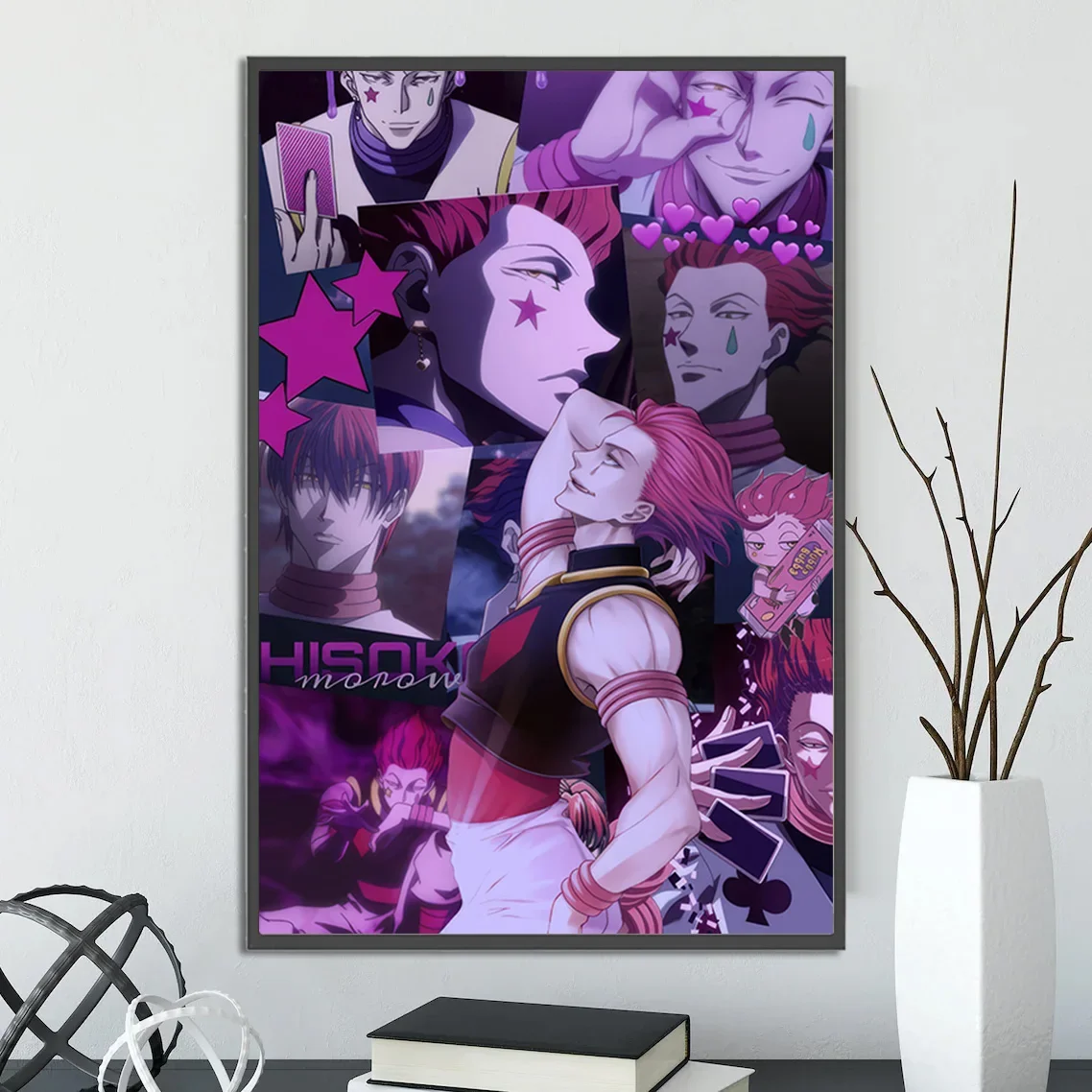 Hisoka Morow Hunter x Hunter Anime Wall Art | Premium Print of the Enigmatic Phantom Troupe Magician