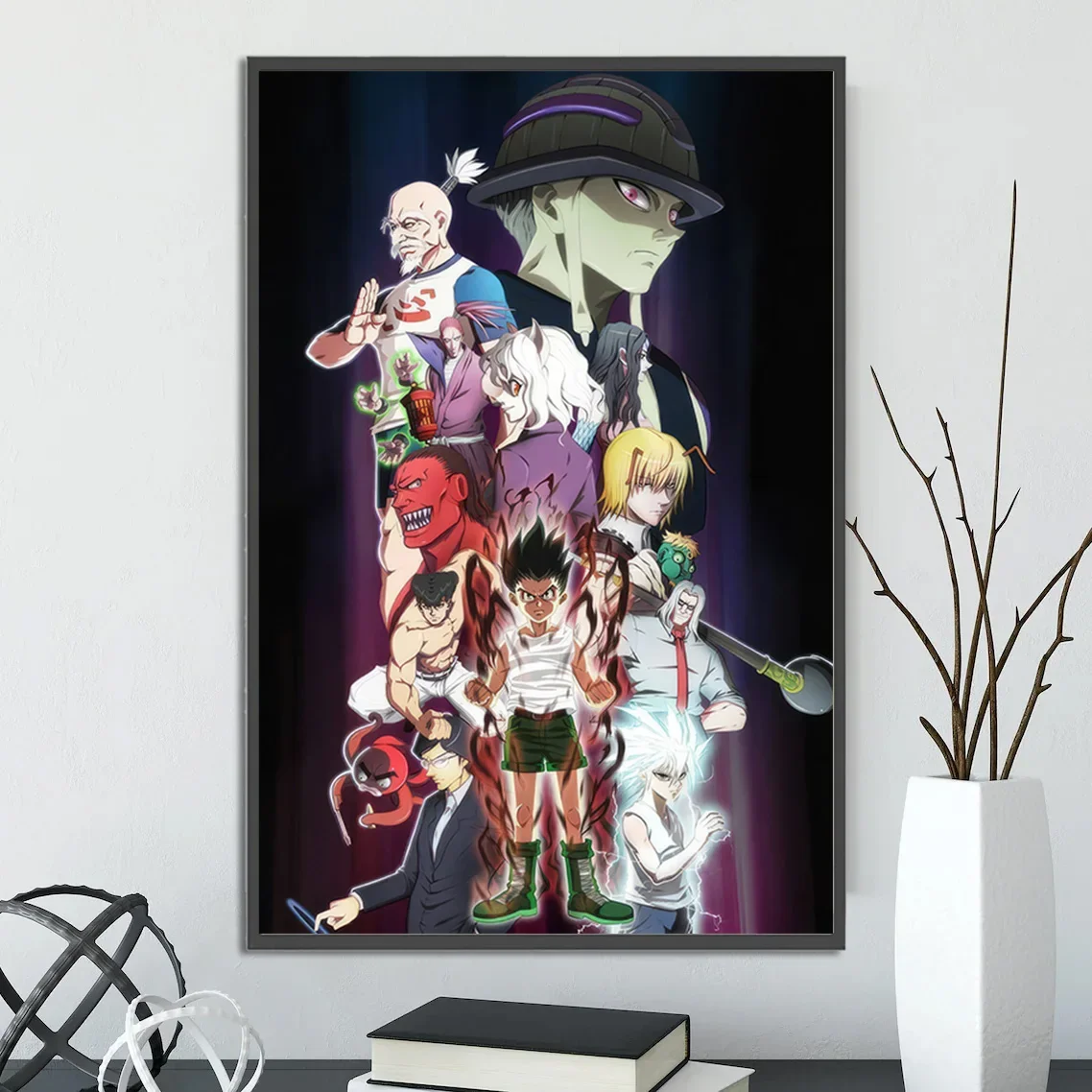 Hunter x Hunter Chimera Ant Arc Wall Art | HxH Anime Print Feat. Gon, Killua & Meruem | Yoshihiro Togashi Manga Inspired Poster