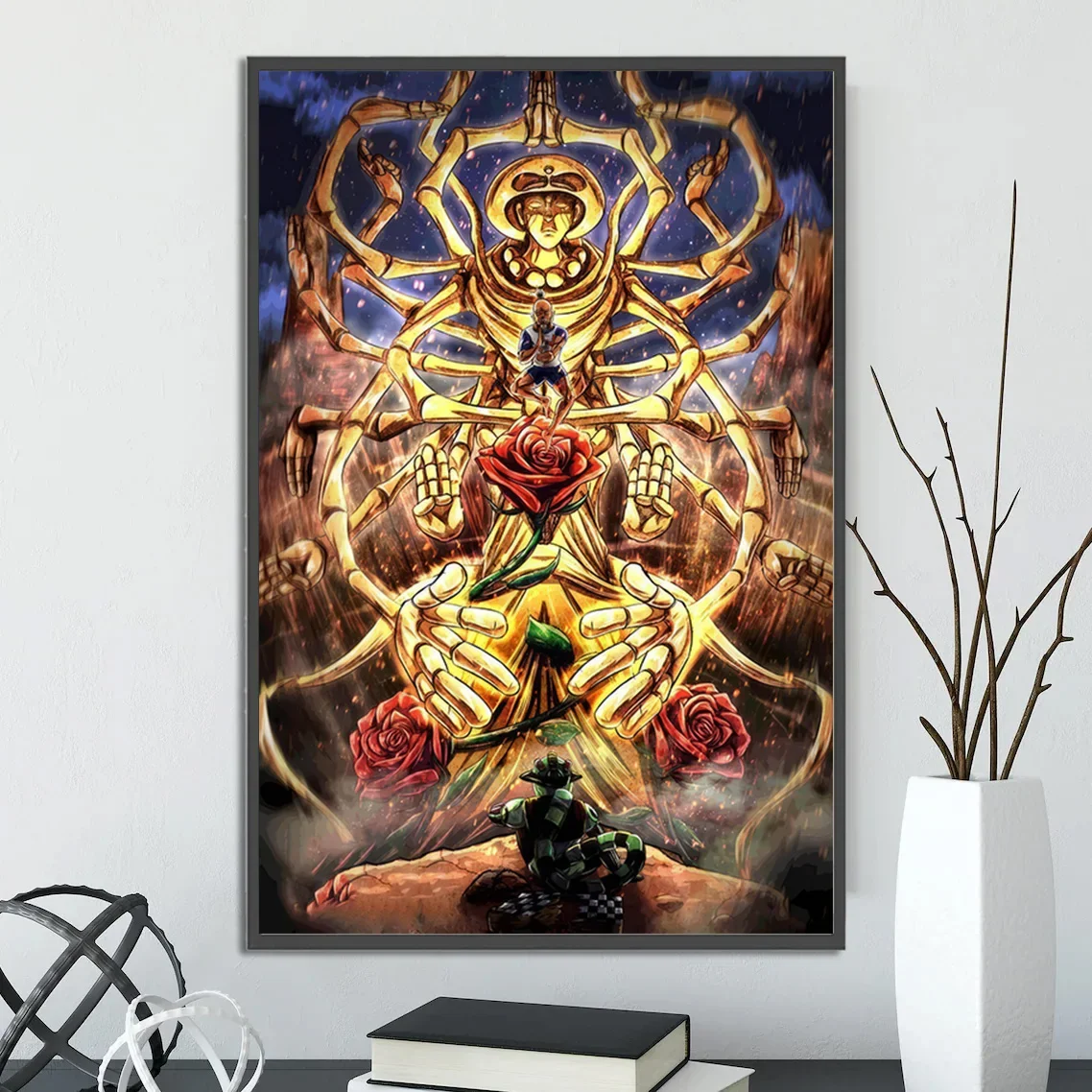 Hunter x Hunter Netero vs Meruem Wall Art | Epic Chimera Ant Arc Print | HxH Anime & Manga Decor