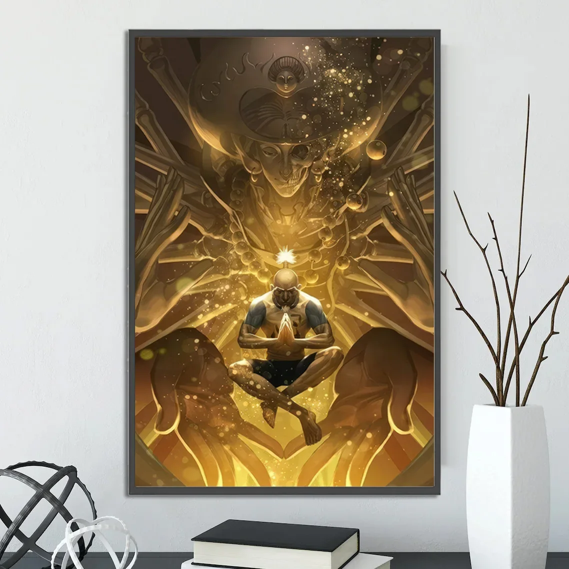 Hunter x Hunter Netero Wall Art | HxH Anime & Manga Print Feat. Nen Abilities & Chimera Ant Arc Characters