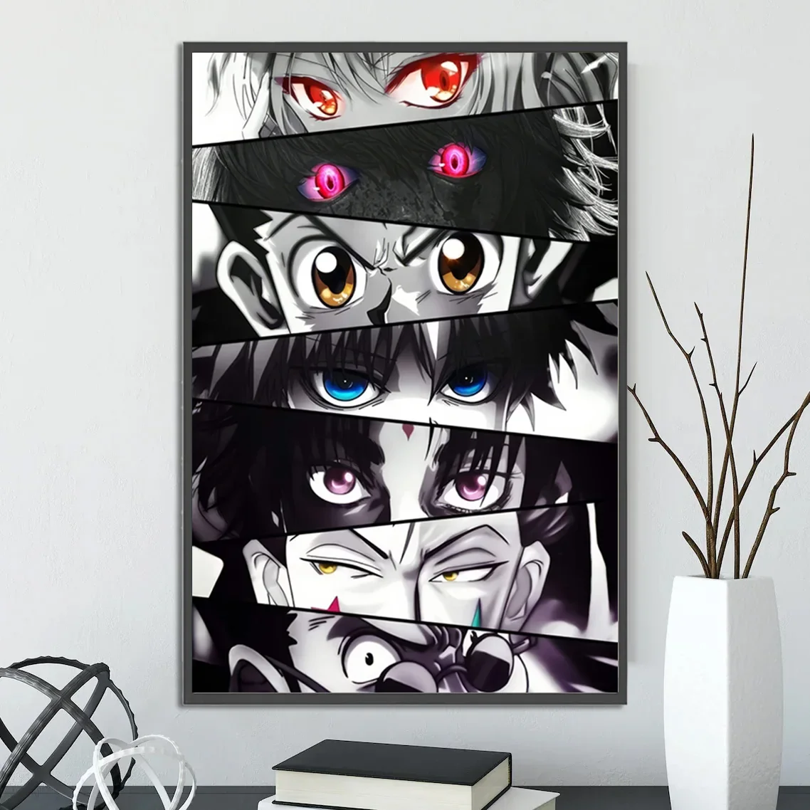 Hunter x Hunter Wall Art | HxH Anime & Manga Print ft. Gon, Killua, Kurapika, Hisoka | Yoshihiro Togashi Inspired Character Art Decor