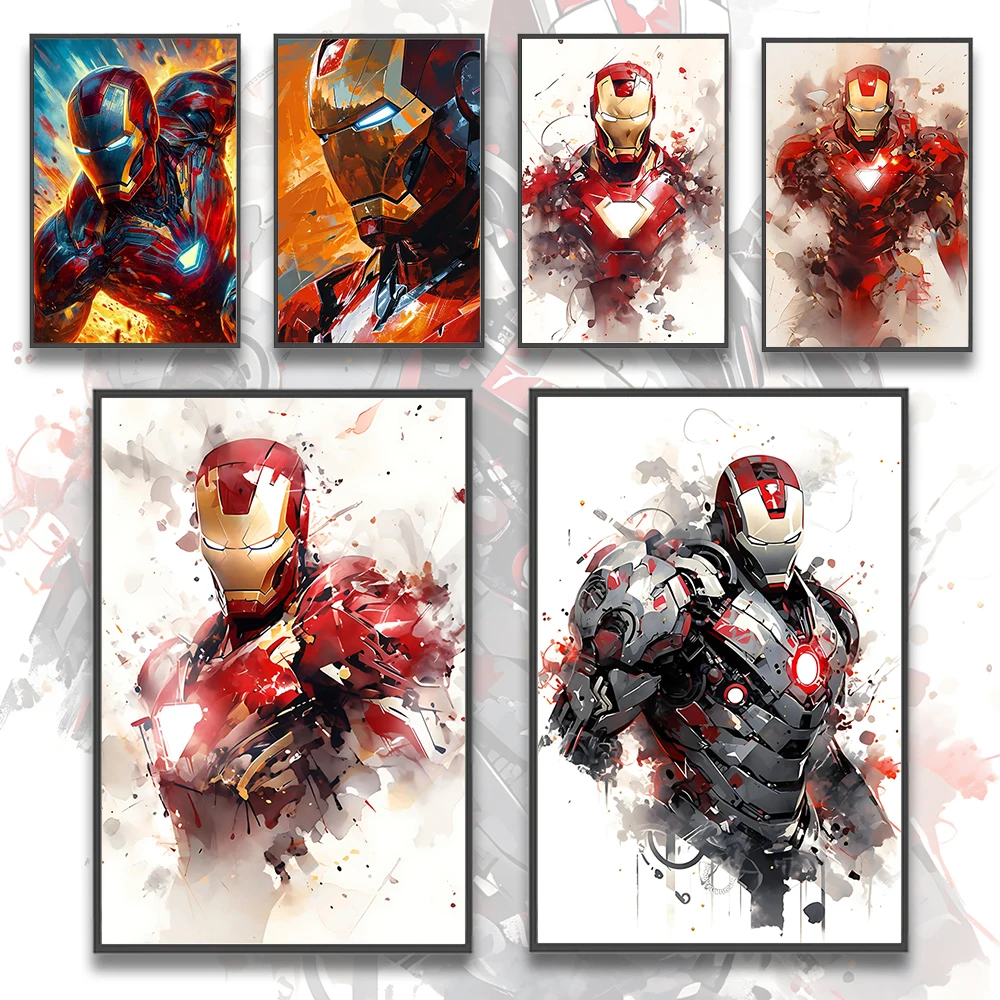 Iron Man Wall Art Print | Tony Stark in the Marvel Cinematic Universe | Robert Downey Jr. Avengers Poster - View 2