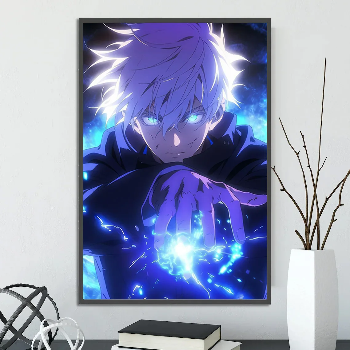 Jujutsu Kaisen Gojo Satoru Wall Art | Epic Anime & Manga Print | Featuring the Strongest JJK Sorcerer
