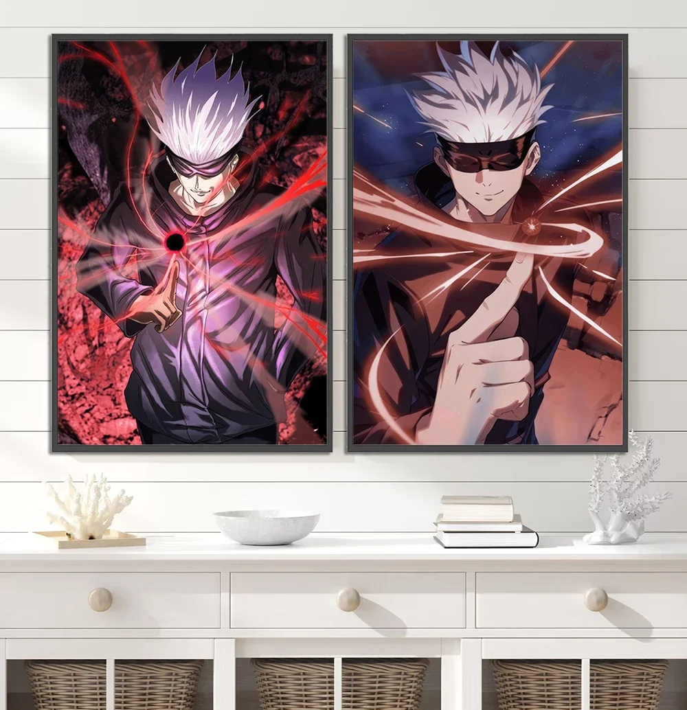 Jujutsu Kaisen Satoru Gojo Anime Poster | Premium Manga Wall Art Print | Feat. Characters like Yuji Itadori & Megumi Fushiguro - View 4