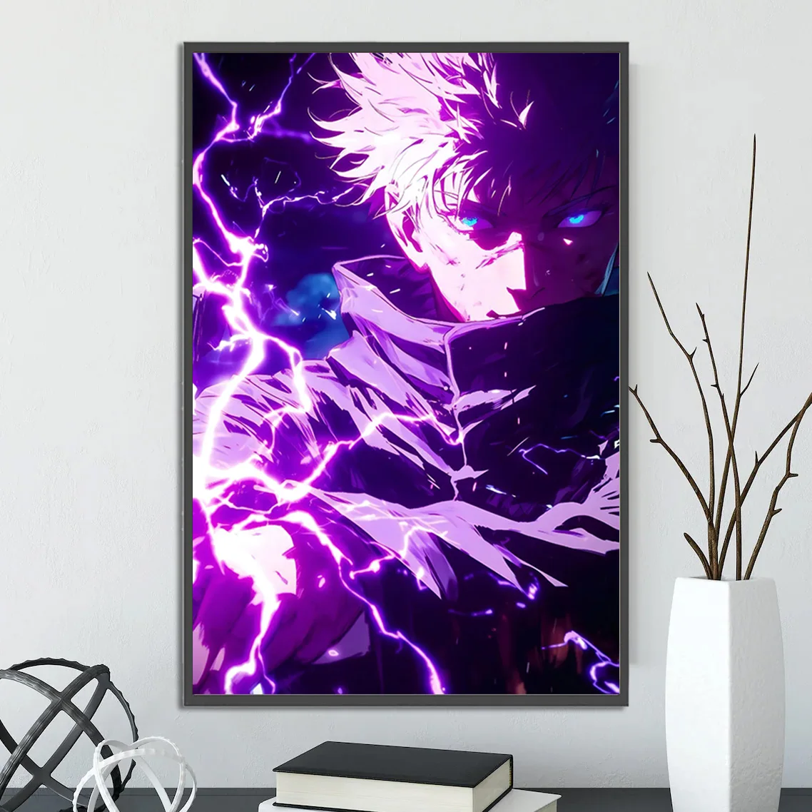 Jujutsu Kaisen Satoru Gojo Wall Art | Epic Print of the Strongest JJK Character | Anime & Manga Decor