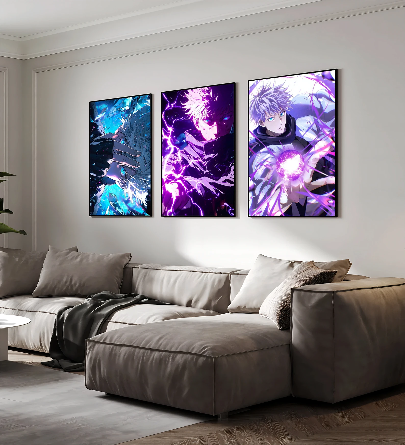 Jujutsu Kaisen Satoru Gojo Wall Art | JJK Anime Print Featuring The Strongest Sorcerer | Premium Gojo Poster, Perfect for Fans of the Shibuya Incident Arc and JJK Manga - View 5