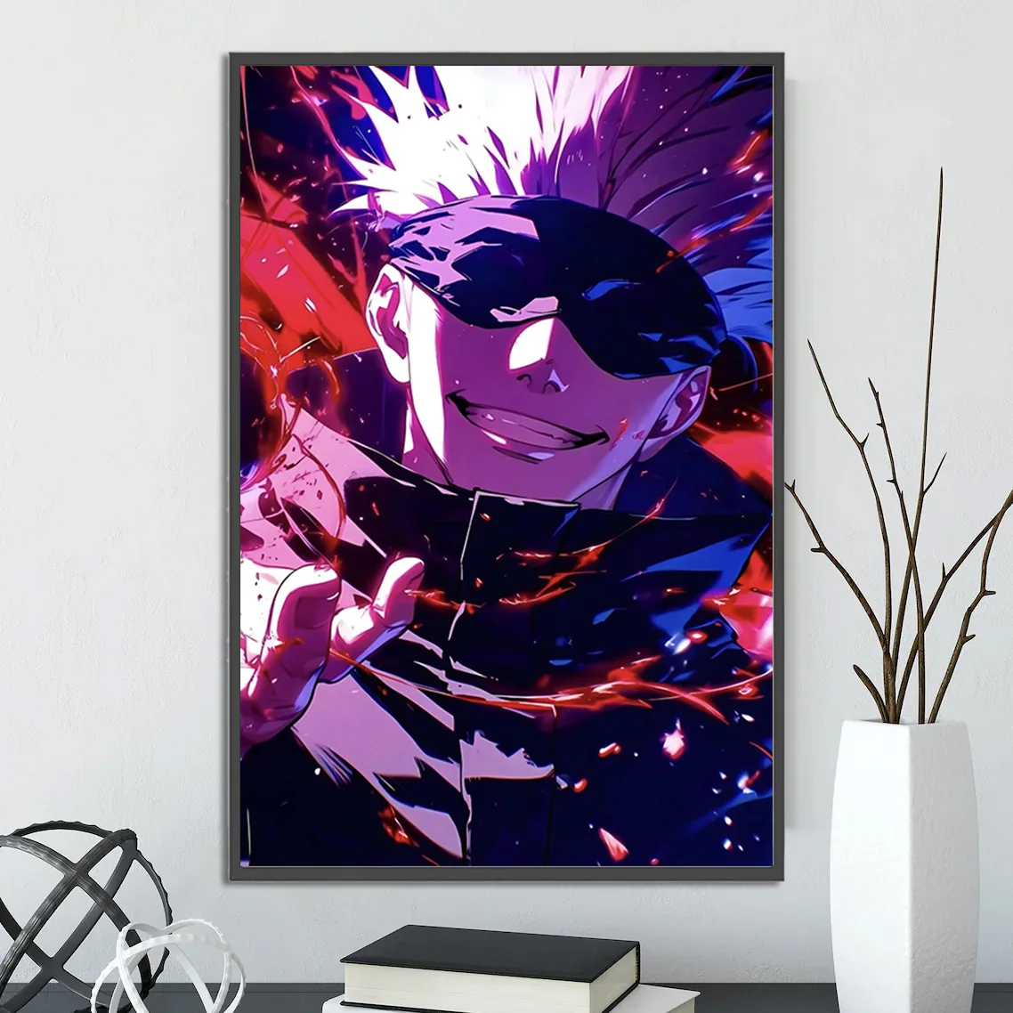 Jujutsu Kaisen Satoru Gojo Wall Art: Premium Anime Print for Fans of the Manga, Shibuya Incident Arc & Cursed Energy