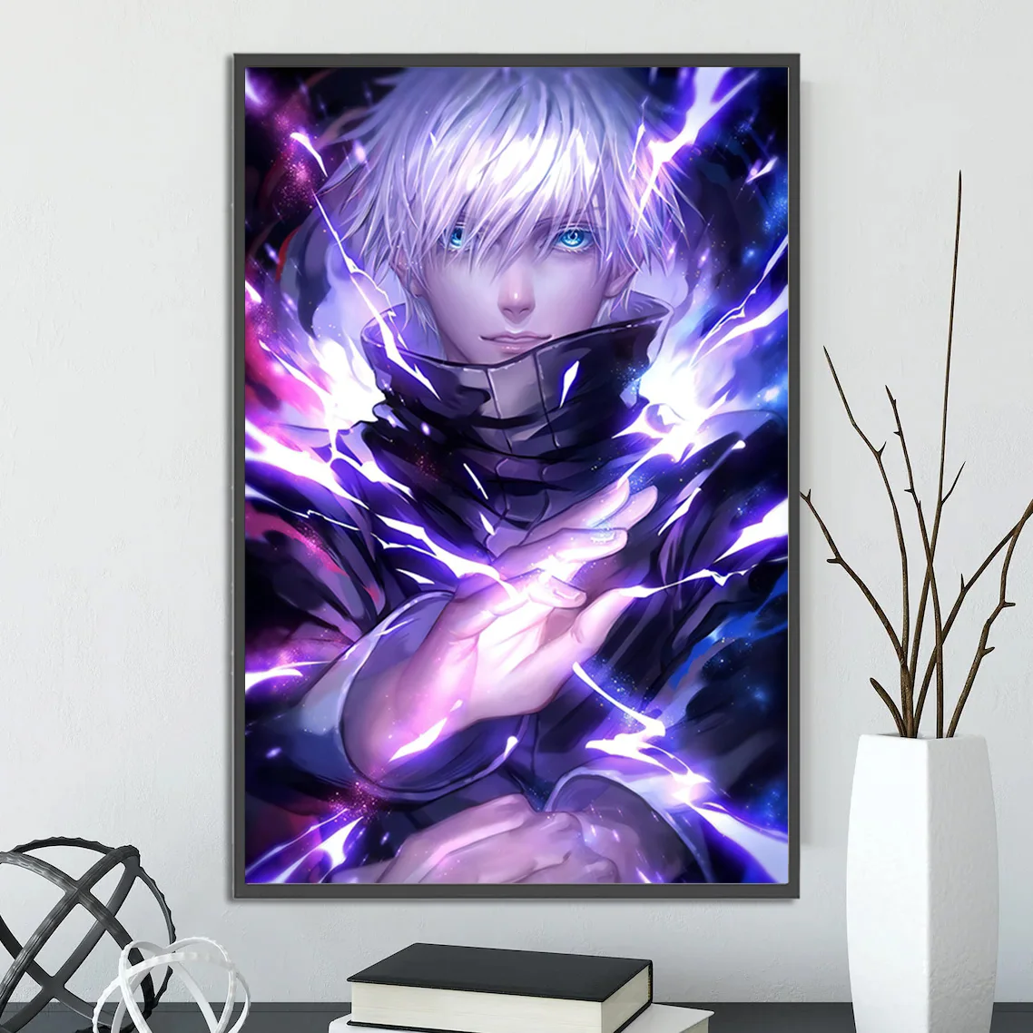 Jujutsu Kaisen Satoru Gojo Wall Art | Premium JJK Anime & Manga Print Featuring The Strongest Sorcerer