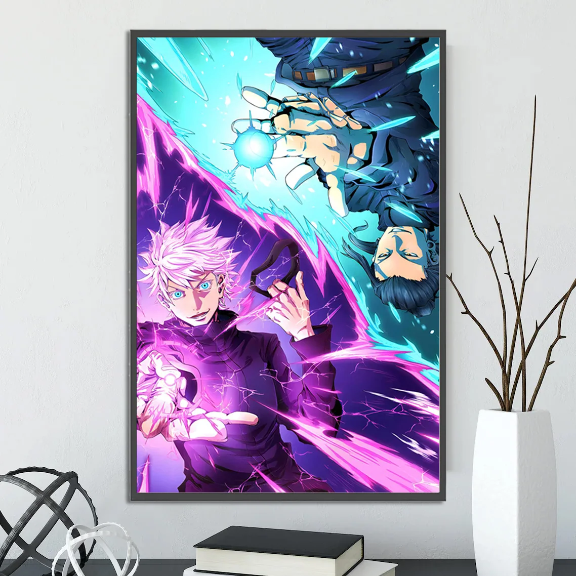 Jujutsu Kaisen Wall Art: Gojo Satoru vs. Suguru Geto JJK Anime & Manga Print