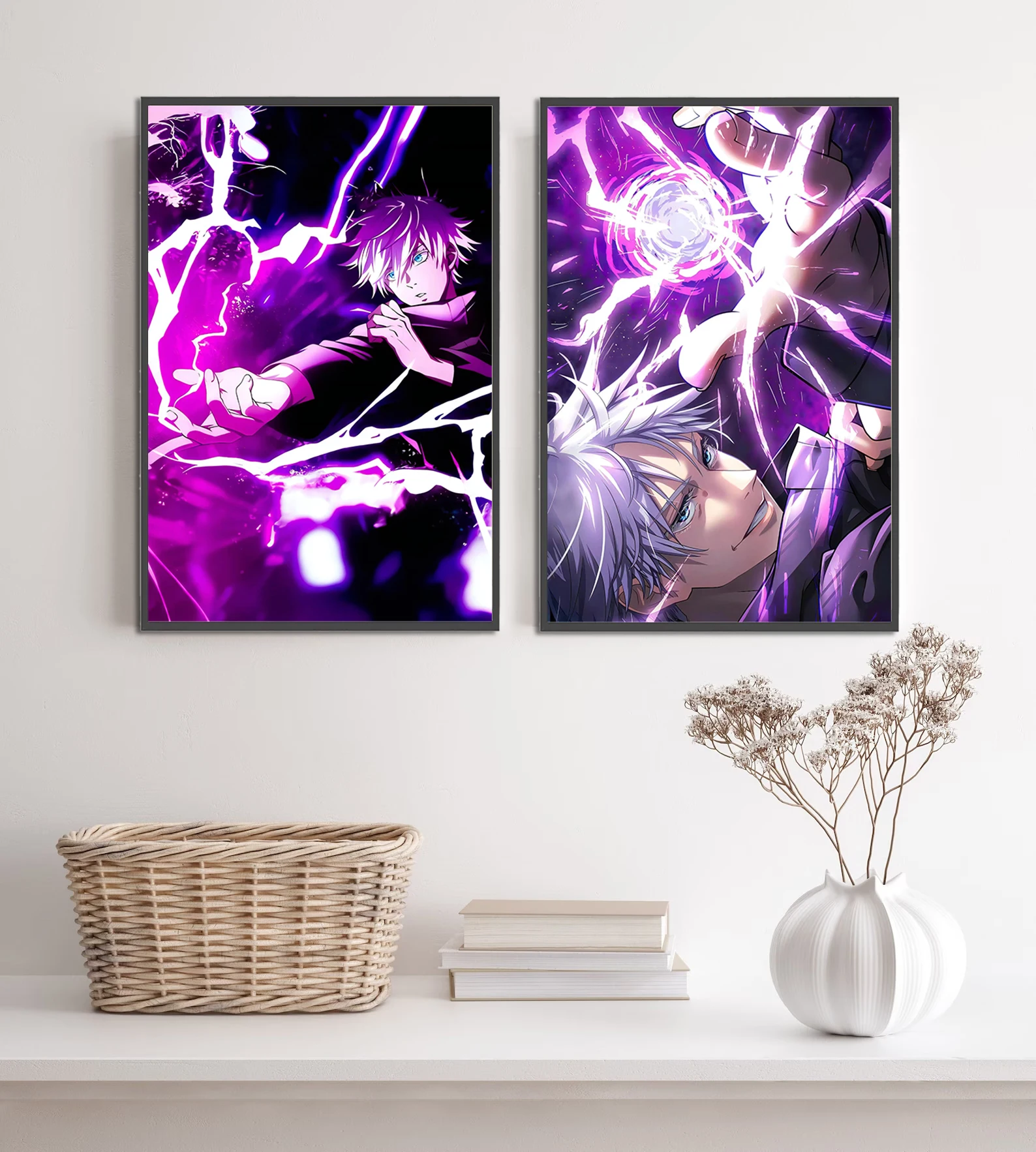 Jujutsu Kaisen Wall Art: Satoru Gojo vs Ryomen Sukuna Print | Epic Anime & Manga Decor Feat. Yuji Itadori - View 3