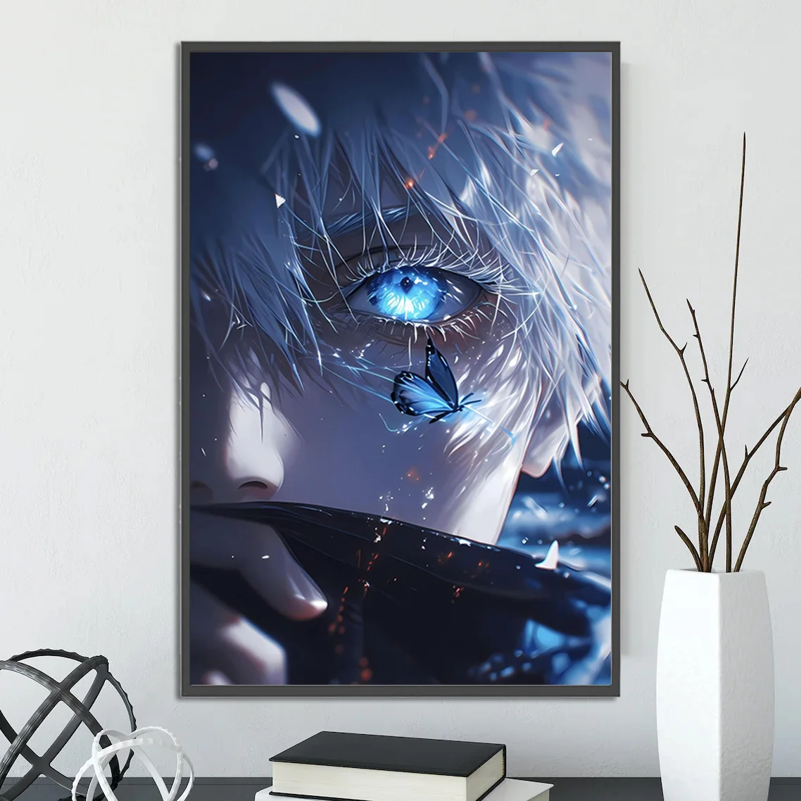Satoru Gojo Jujutsu Kaisen Anime Wall Art | Premium Print Featuring Strongest JJK Characters | Official JJK Manga Merchandise
