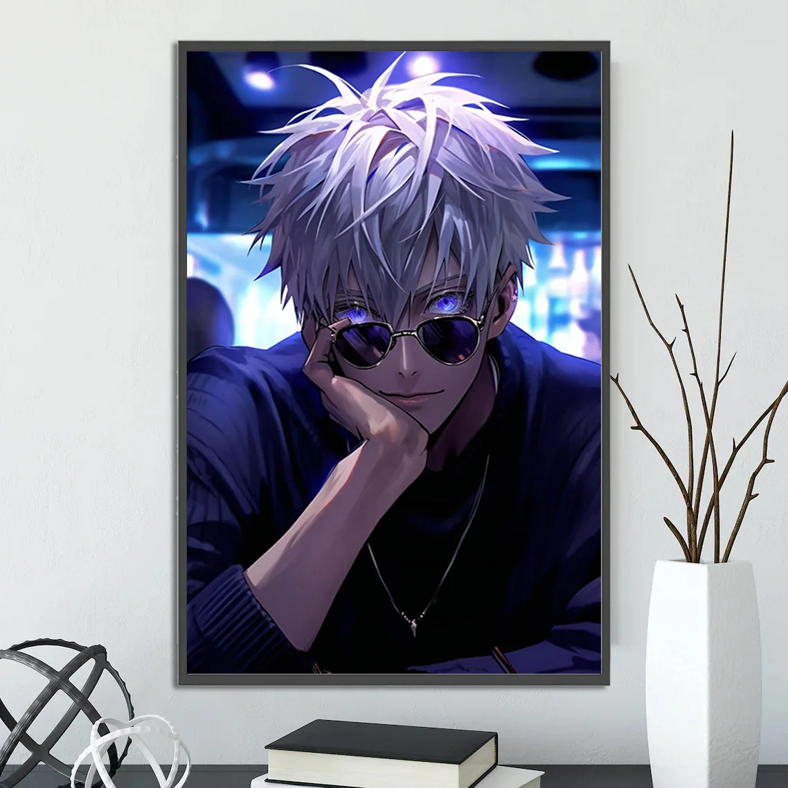 Satoru Gojo Jujutsu Kaisen Poster | JJK Anime Wall Art Print | Premium Decor Featuring JJK Characters