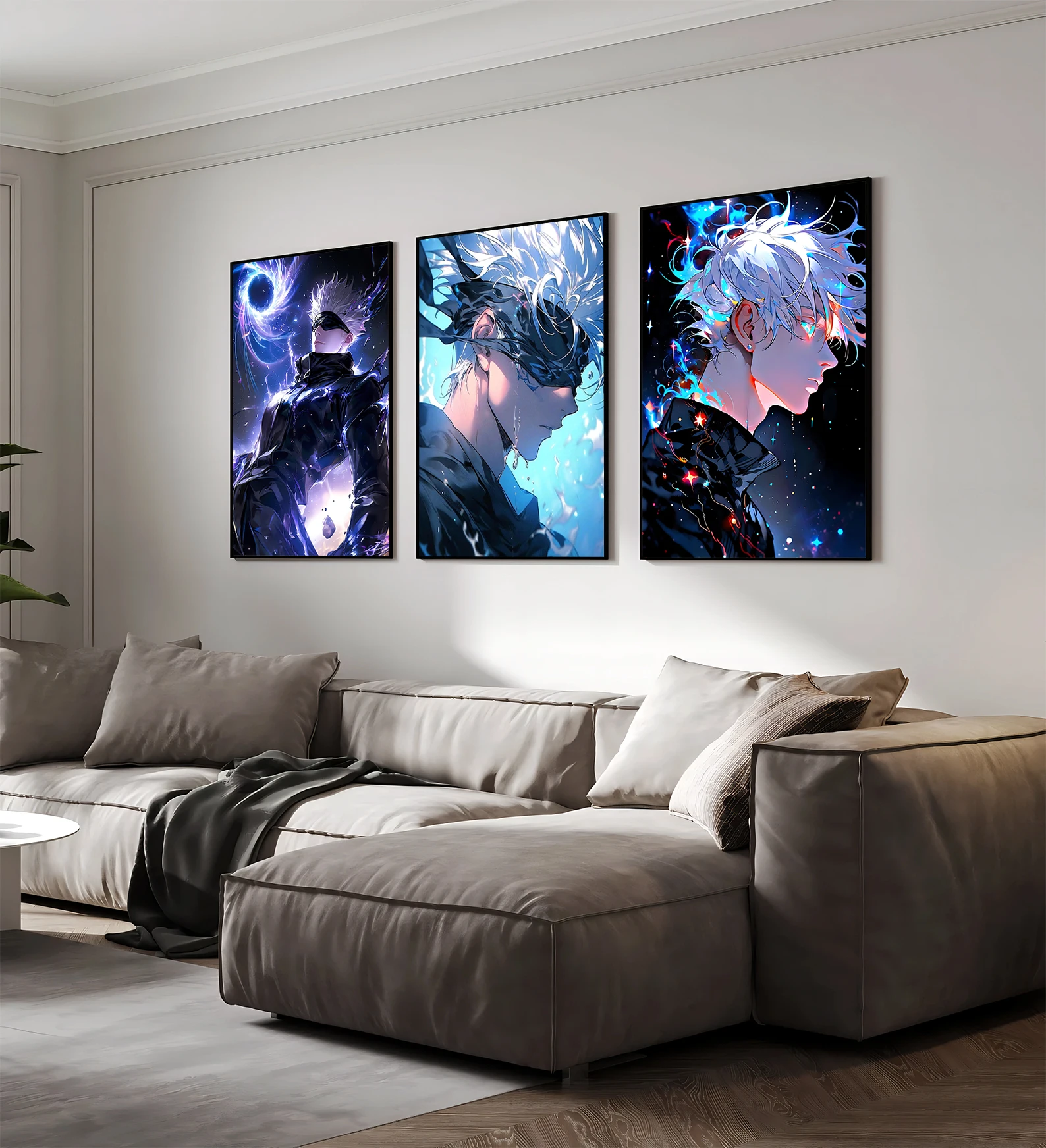 Satoru Gojo Wall Art | Jujutsu Kaisen Gojo Sensei Anime Print | JJK Satoru Gojo Decor - View 6
