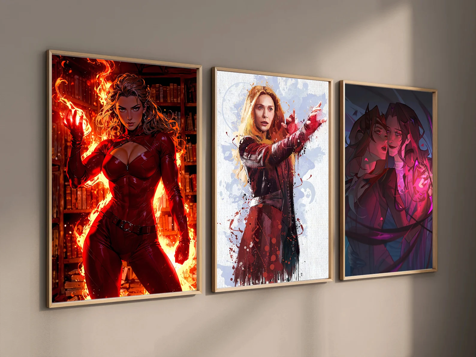 Scarlet Witch Wall Art | Elizabeth Olsen as Wanda Maximoff MCU Print | Chaos Magic Poster - View 6