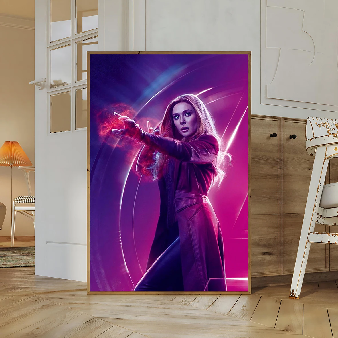 Scarlet Witch Wall Art: Wanda Maximoff Poster Print Feat. Elizabeth Olsen | Official MCU WandaVision & Doctor Strange Multiverse of Madness Collectible Decor