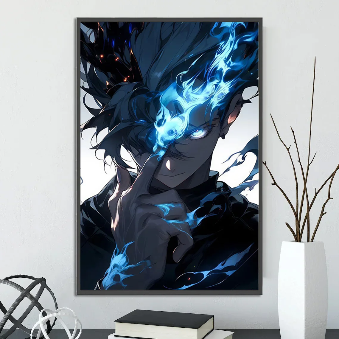 Solo Leveling Wall Art: Sung Jinwoo Anime & Manhwa Print - Epic Chugong Character Poster