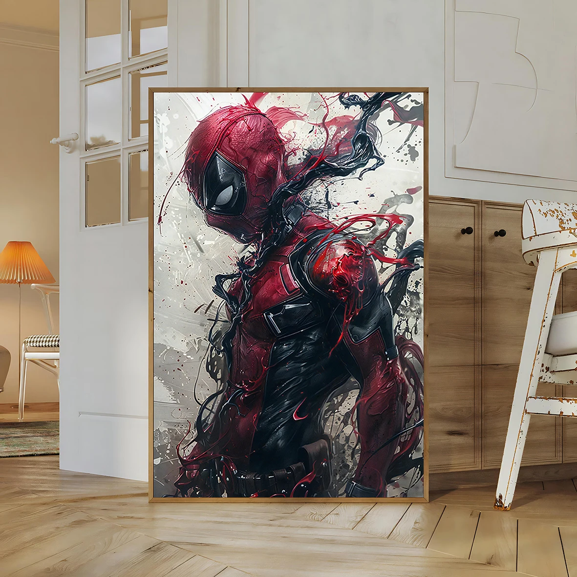 Spider-Man Wall Art: Abstract Marvel Print ft. Peter Parker & Miles Morales, Inspired by Spider-Man Movies & Comic Books