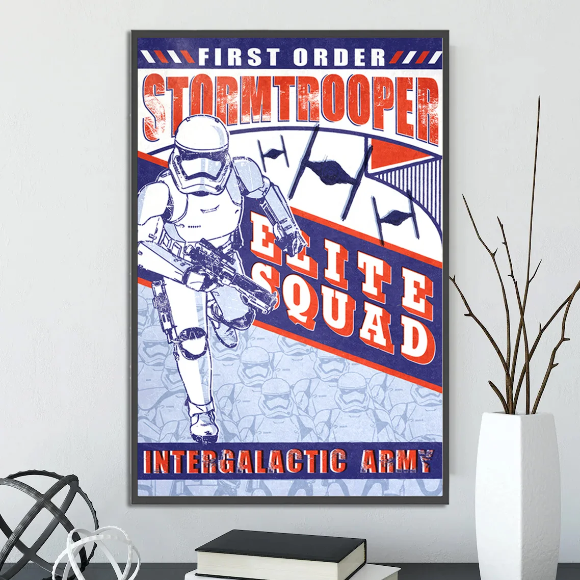 Star Wars First Order Stormtrooper Wall Art | Galactic Empire Inspired Print for Fans of the Skywalker Saga & Sith