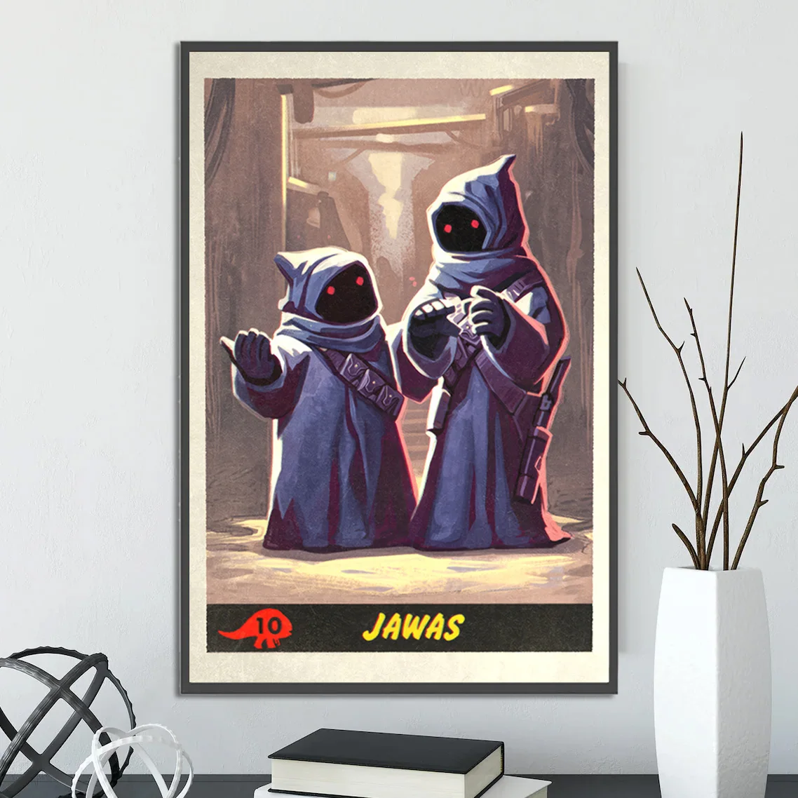Star Wars Jawas Wall Art | Tatooine Scavengers Print & Droid Sales Poster