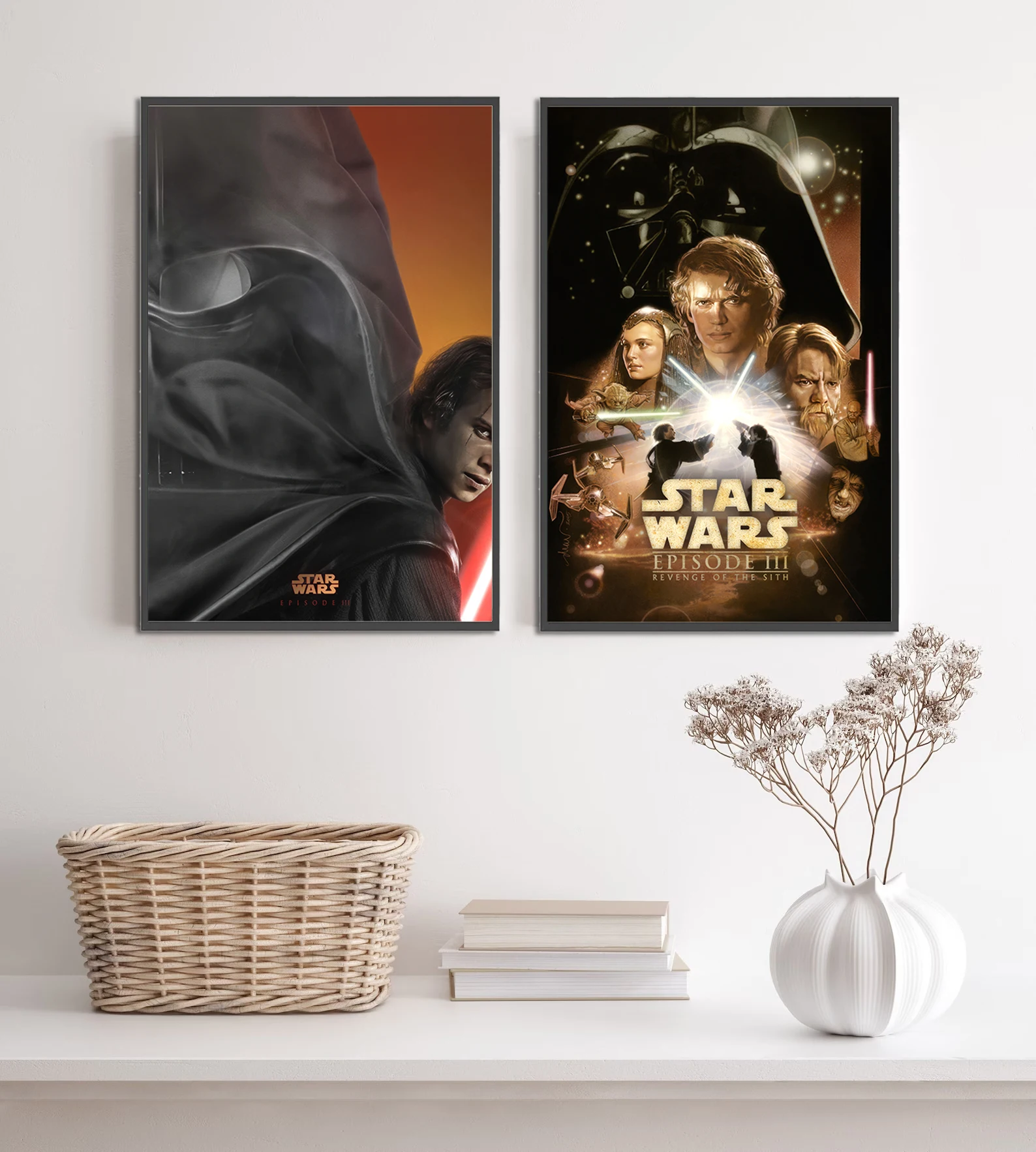 Star Wars Revenge of the Sith Movie Poster | Anakin Skywalker to Darth Vader Wall Art | Jedi vs Sith Sci-Fi Print - View 3