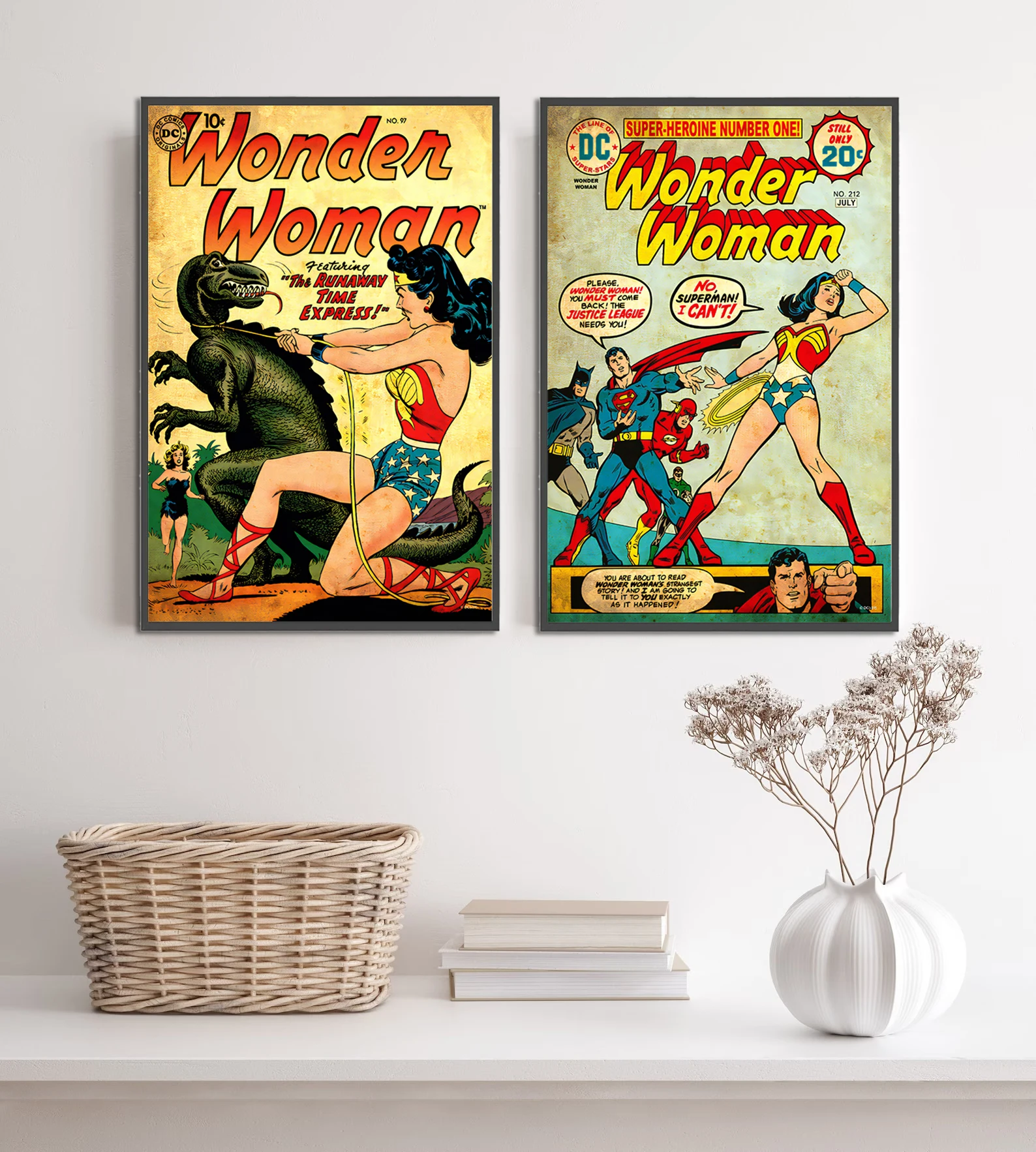 Superman Comic Book Cover Wall Art | Clark Kent & Man of Steel Print | DC Comics Justice League Decor | Inspired by Superman Movies & Actors - View 3