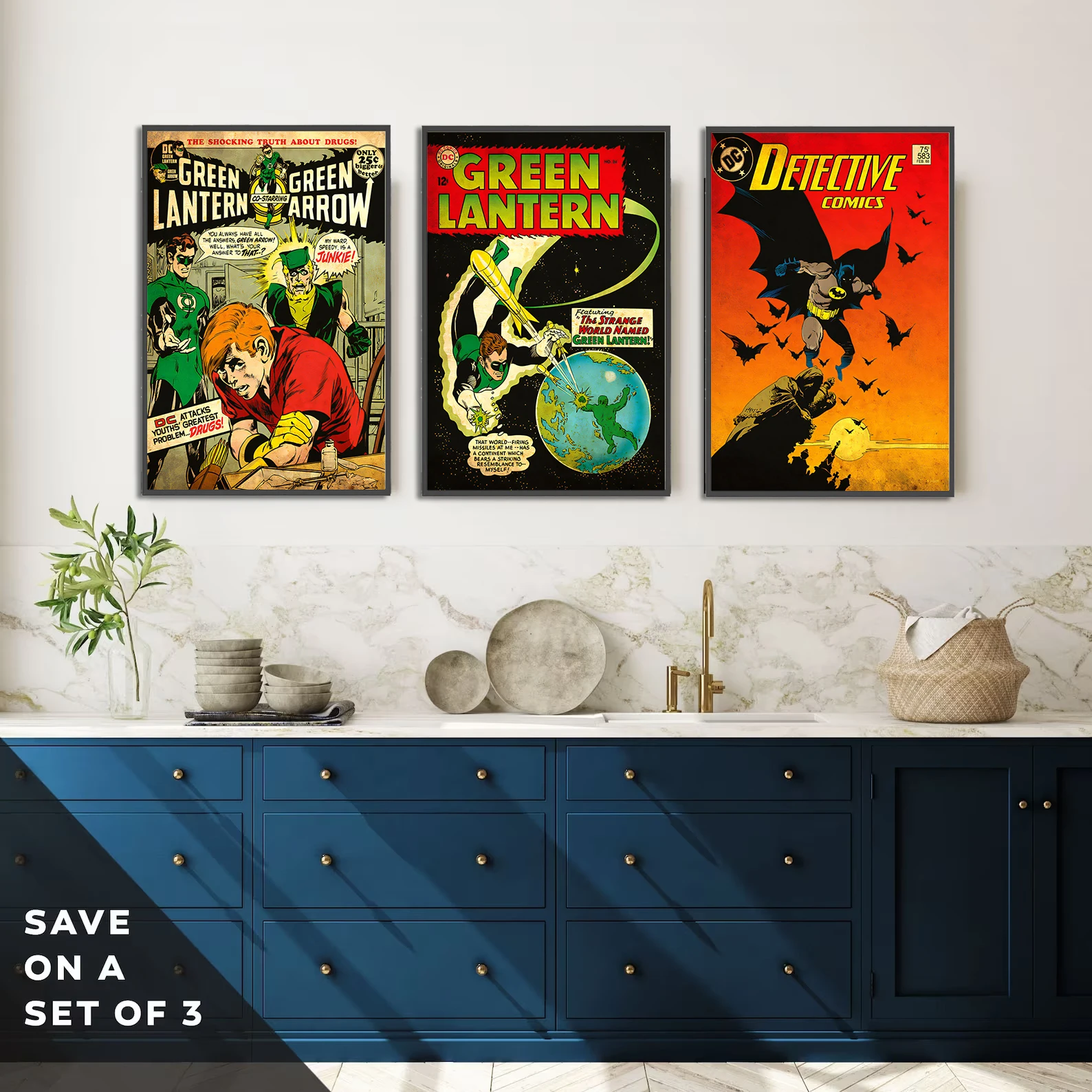 Superman Comic Book Cover Wall Art | Clark Kent & Man of Steel Print | DC Comics Justice League Decor | Inspired by Superman Movies & Actors - View 5