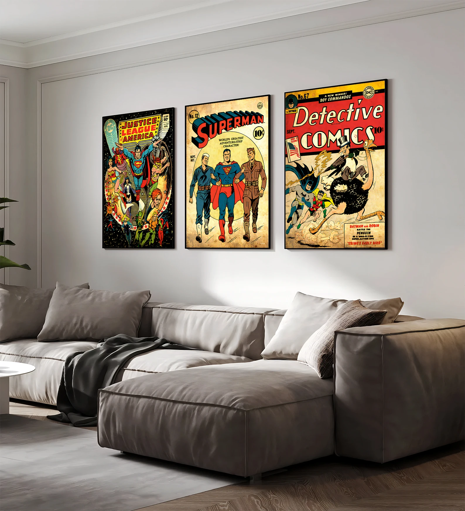 Superman Comic Book Cover Wall Art | Clark Kent & Man of Steel Print | DC Comics Justice League Decor | Inspired by Superman Movies & Actors - View 6