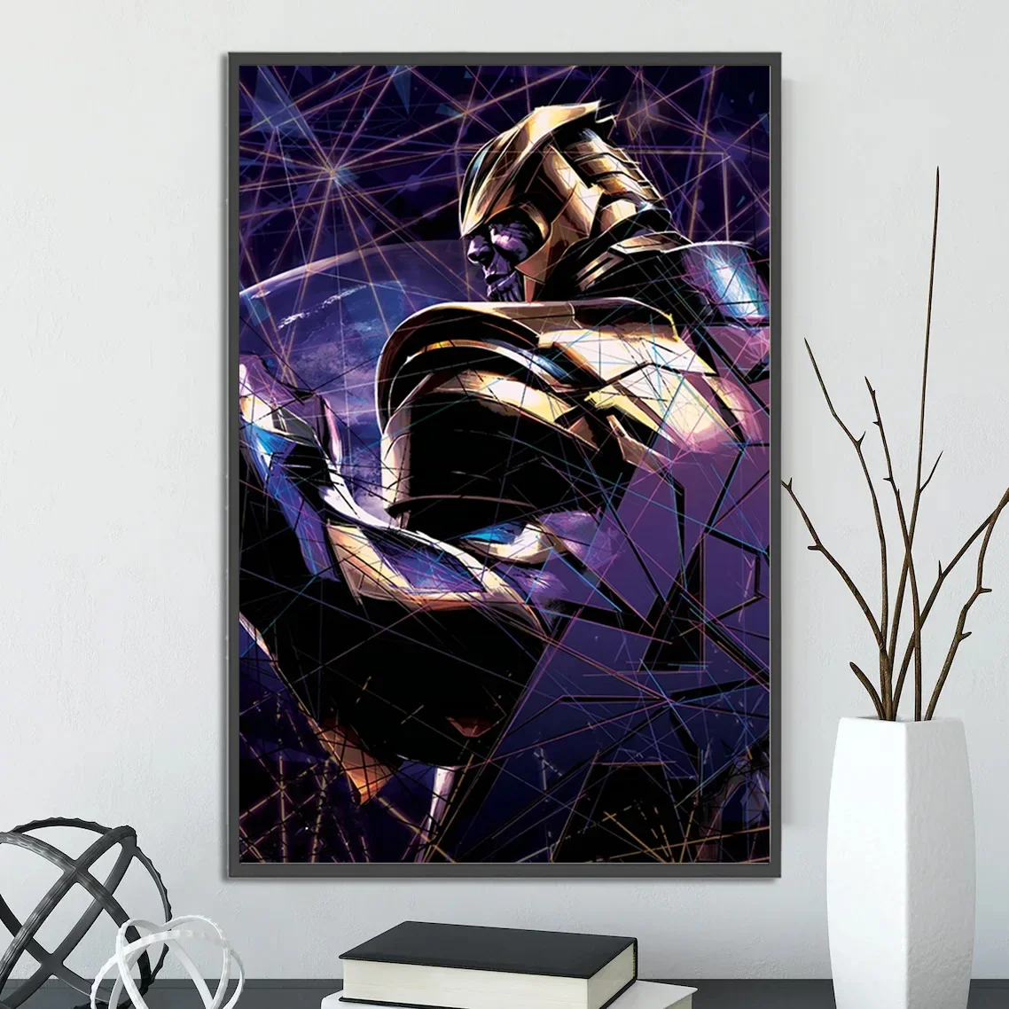 Thanos Marvel Wall Art | Avengers Infinity War & Endgame Villain Print | Infinity Gauntlet MCU Poster