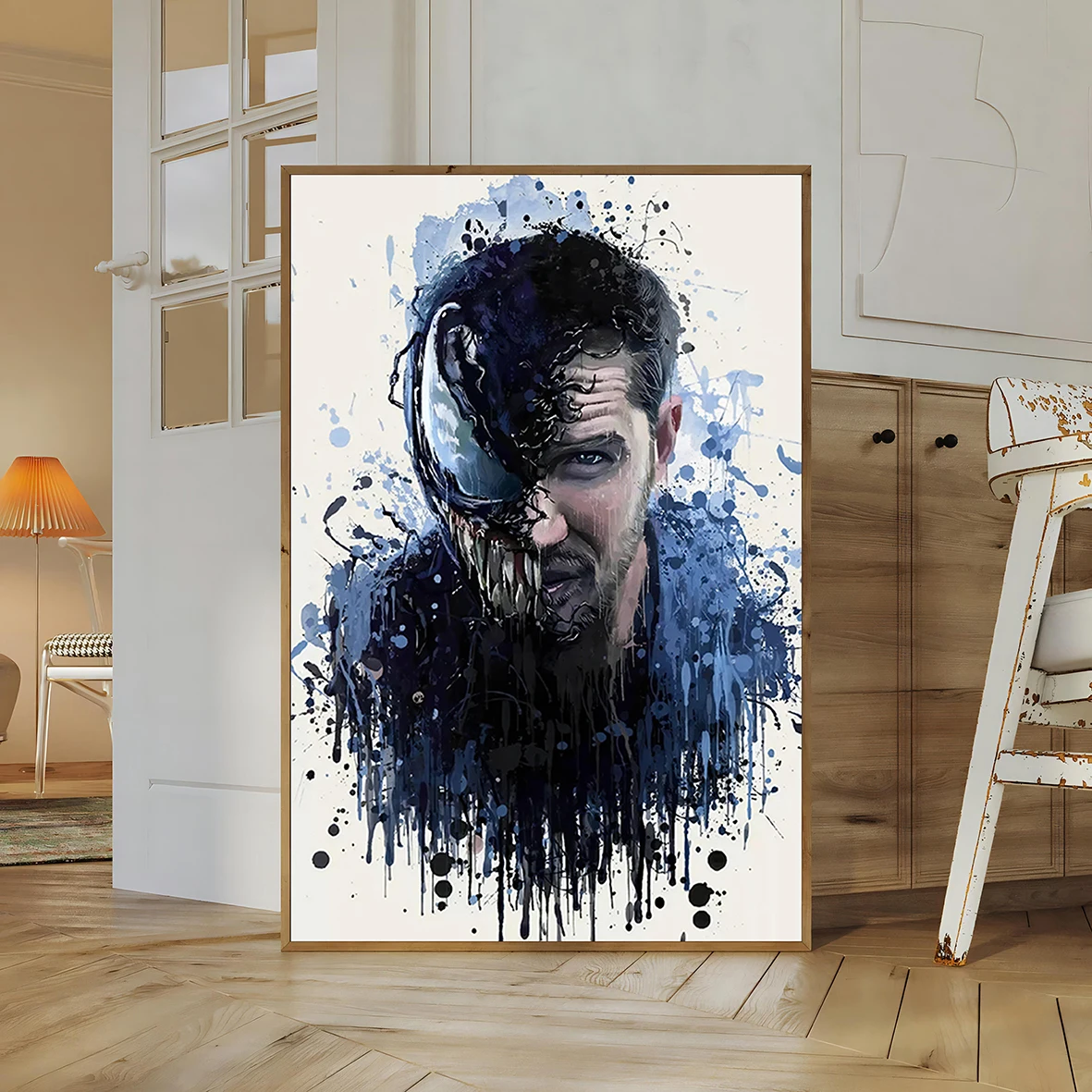Tom Hardy Venom Movie Poster | Eddie Brock Symbiote Wall Art | Marvel Comics Print